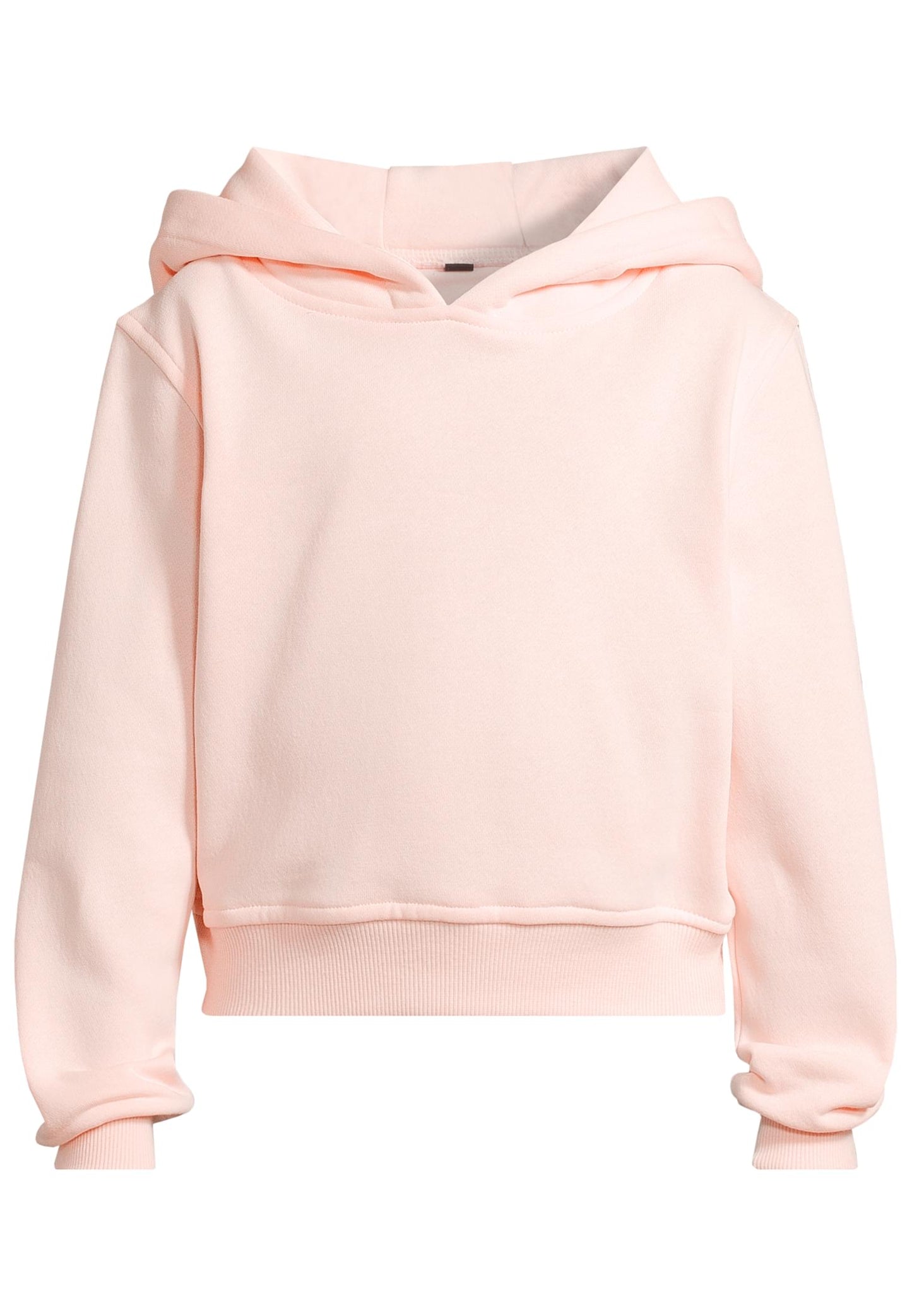 Girls Cropped Sweat Hoody 2 Pack white+pink