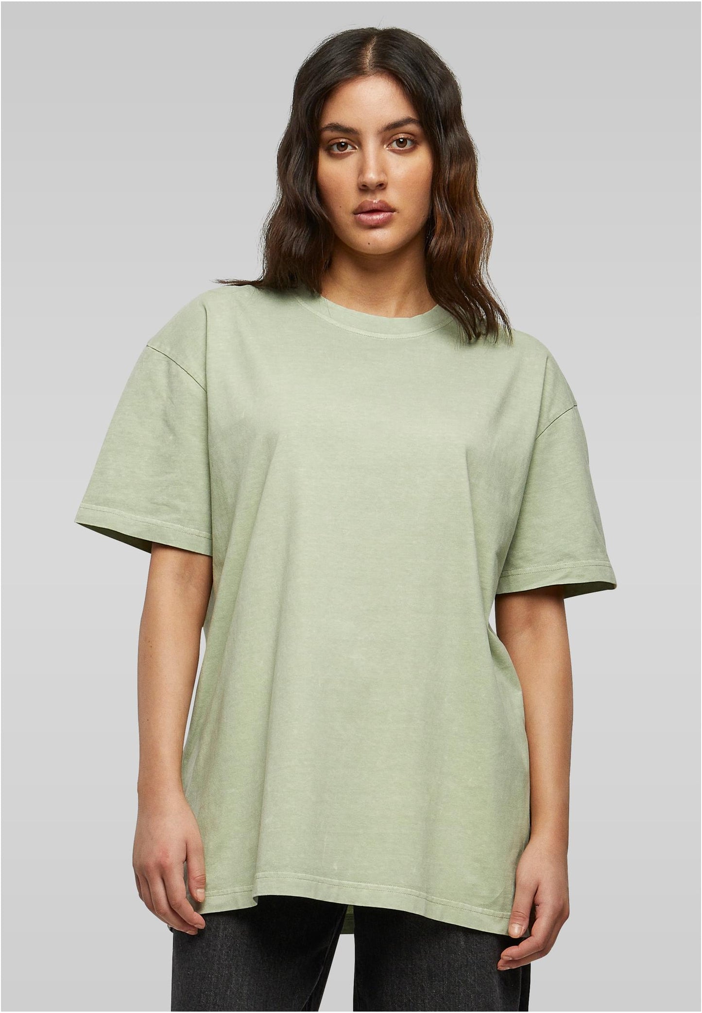 Ladies Oversized Acid Wash T-Shirt