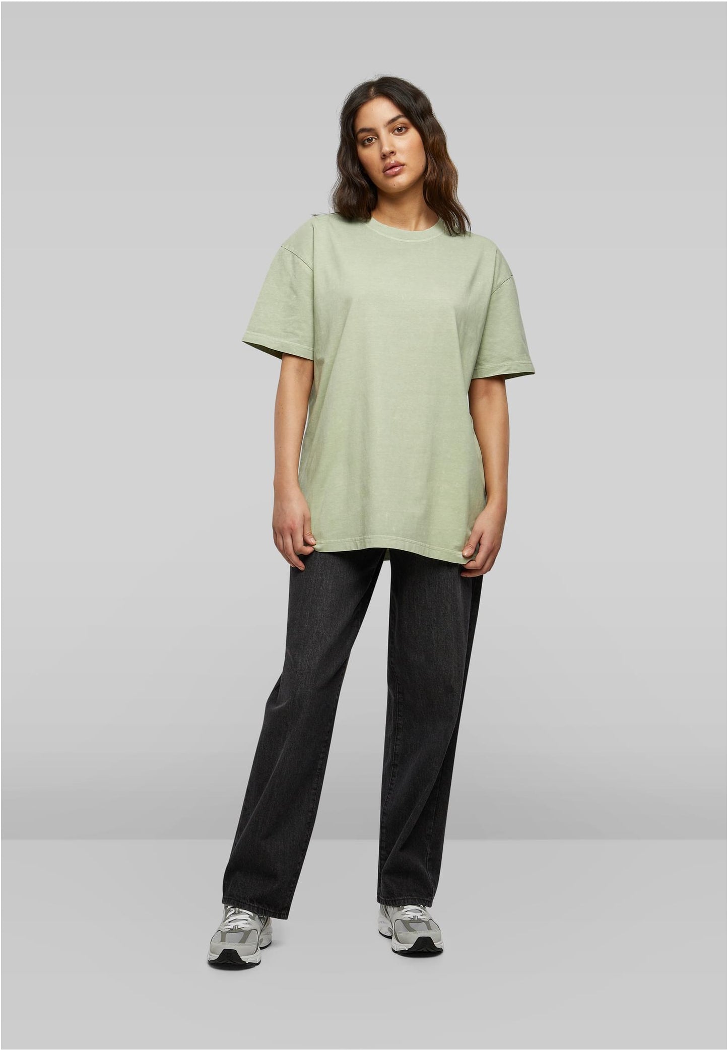 Ladies Oversized Acid Wash T-Shirt