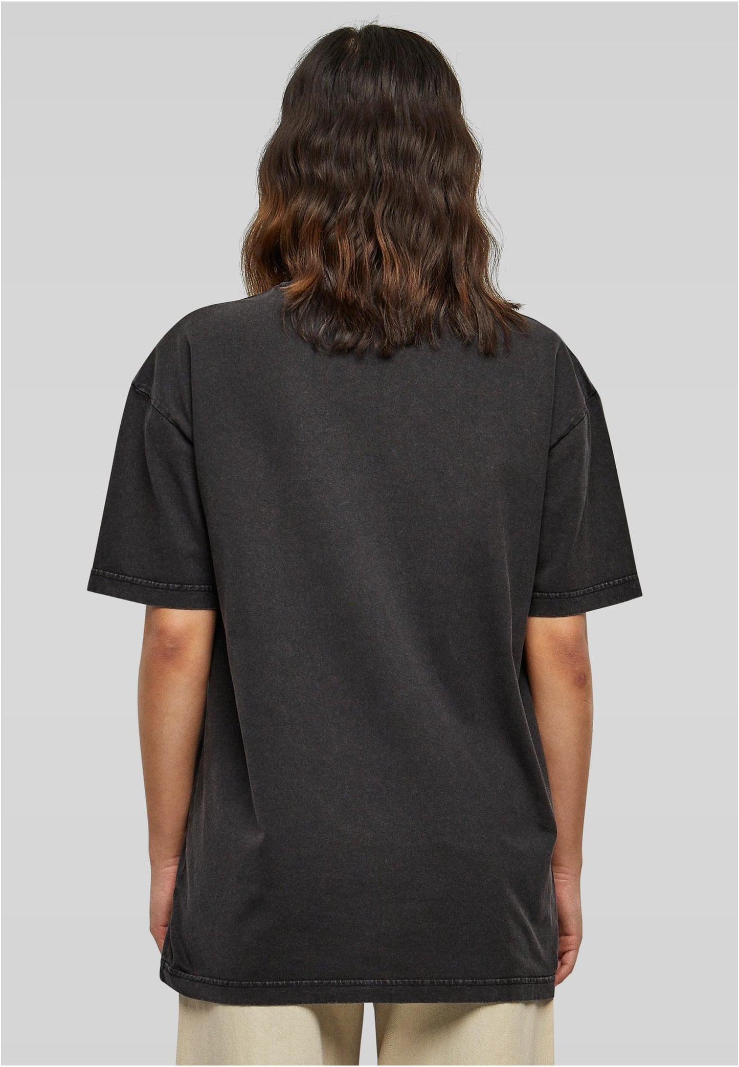 Ladies Oversized Acid Wash T-Shirt