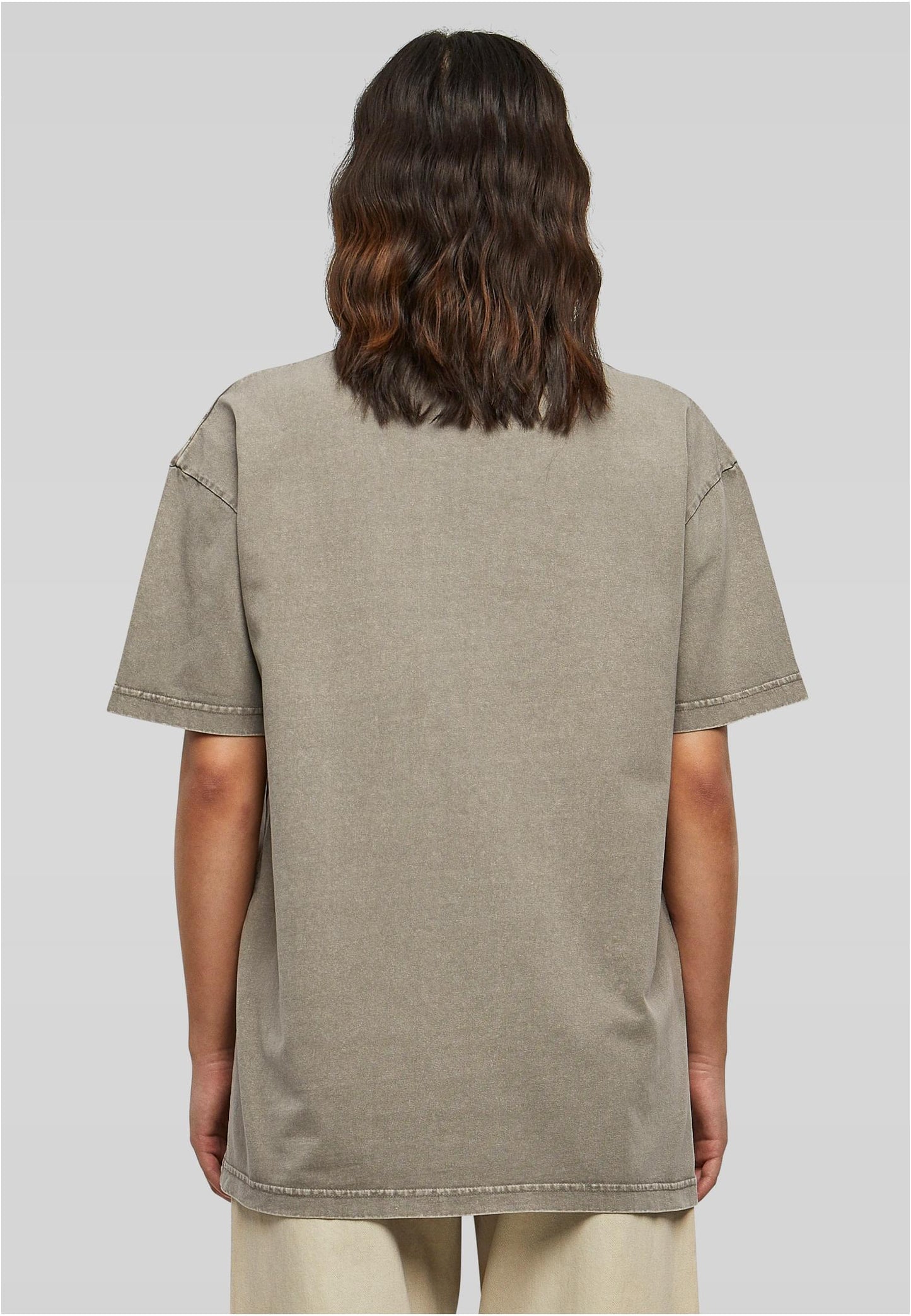 Ladies Oversized Acid Wash T-Shirt