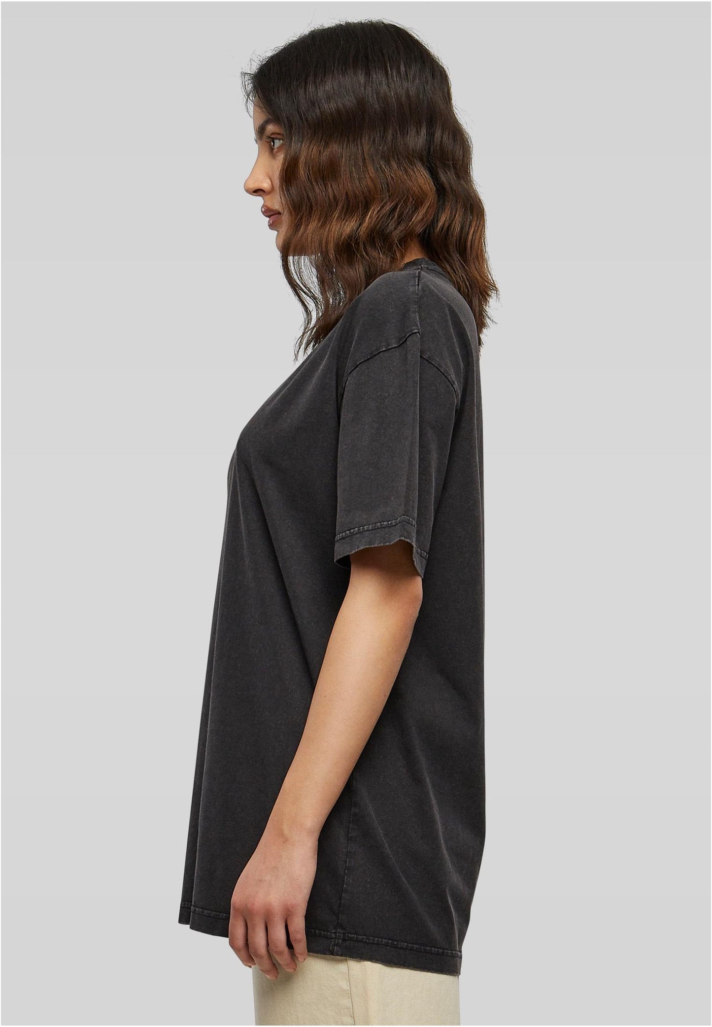 Ladies Oversized Acid Wash T-Shirt