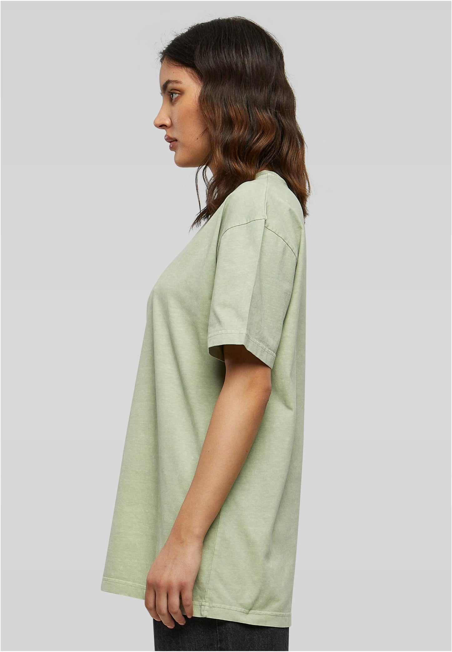 Ladies Oversized Acid Wash T-Shirt