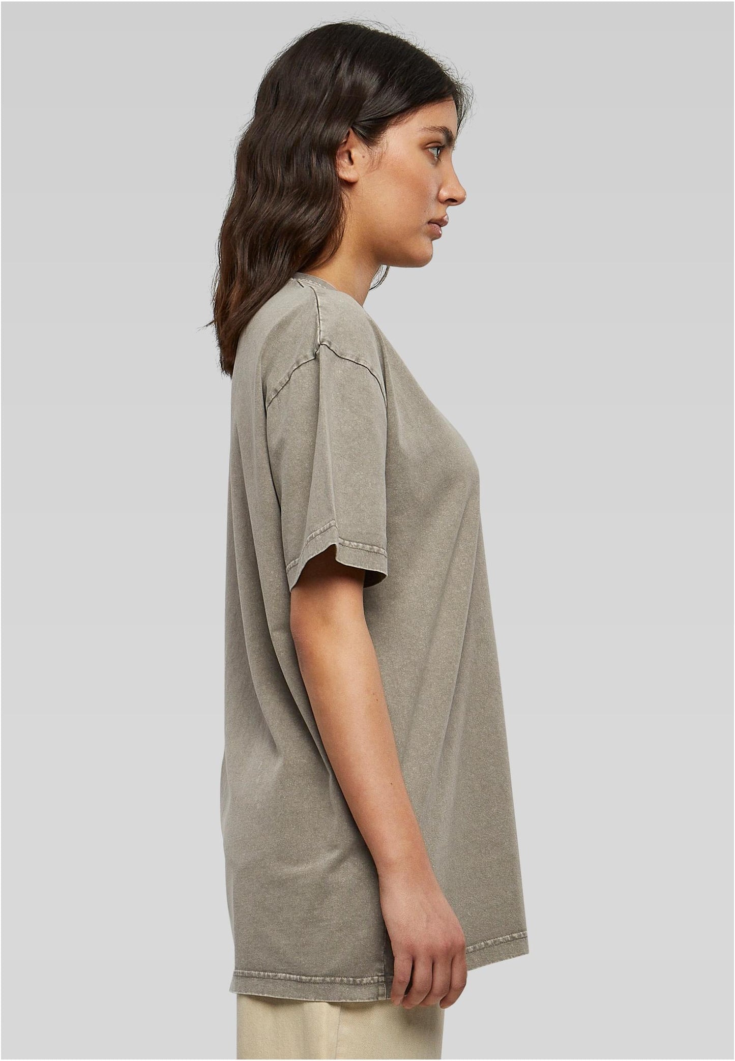 Ladies Oversized Acid Wash T-Shirt