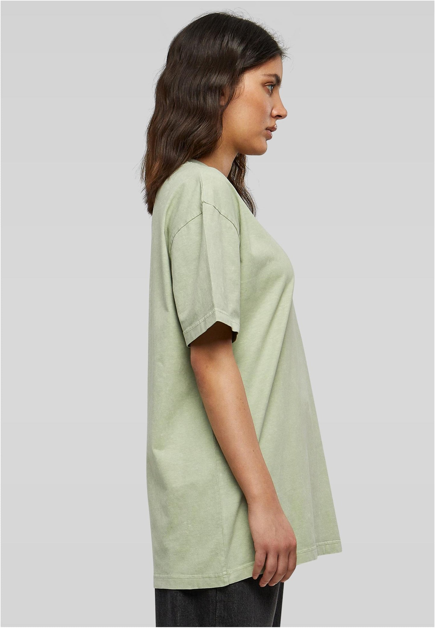 Ladies Oversized Acid Wash T-Shirt