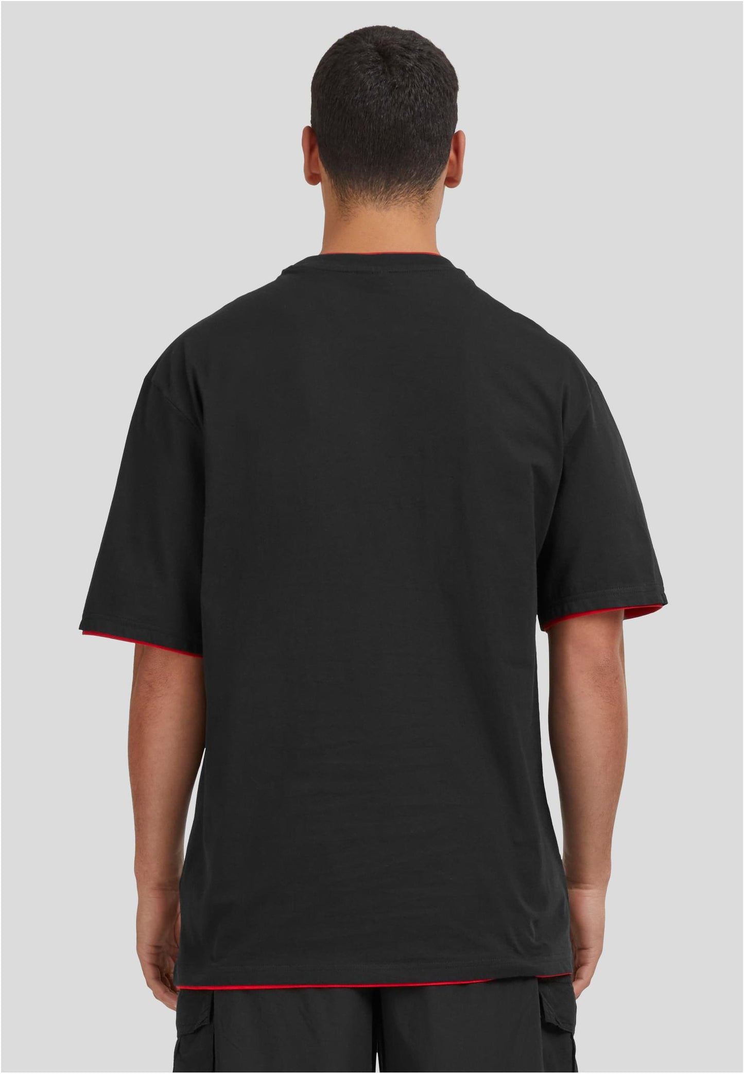Contrast Tall Tee schwarz/red
