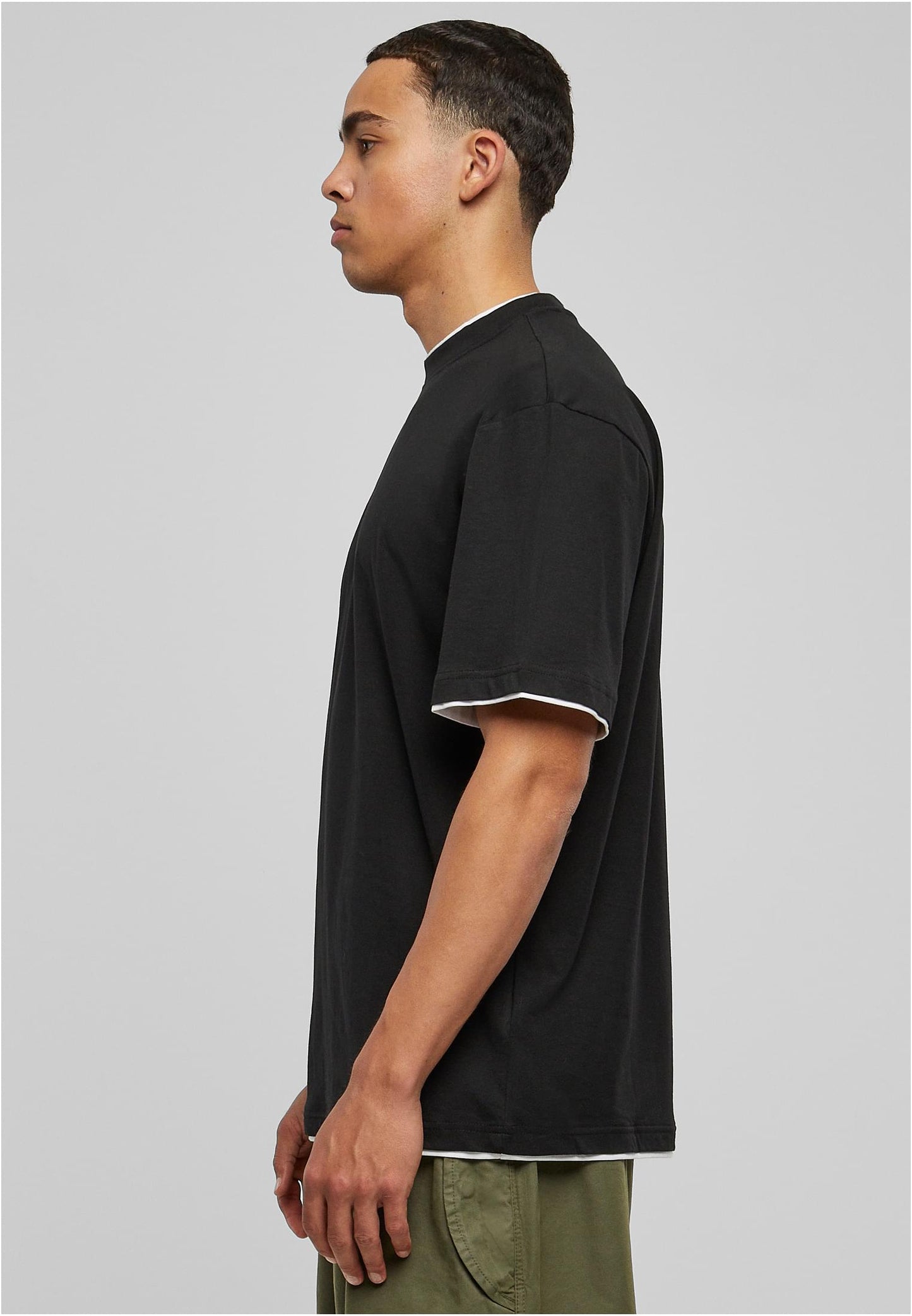 Contrast Tall Tee schwarz/weiß