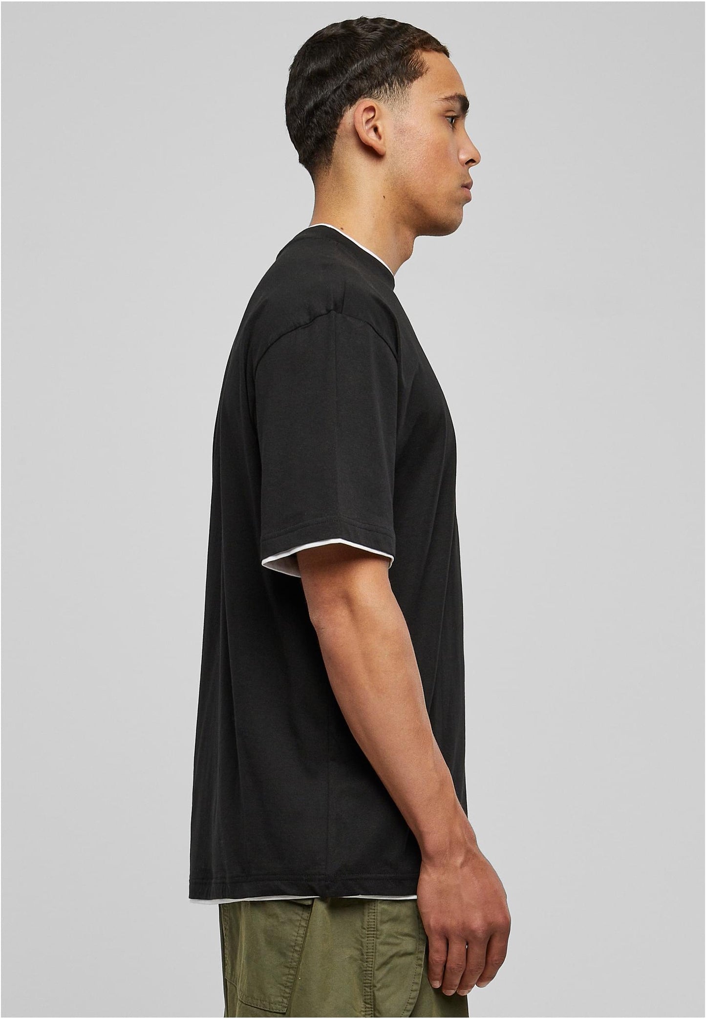 Contrast Tall Tee schwarz/weiß