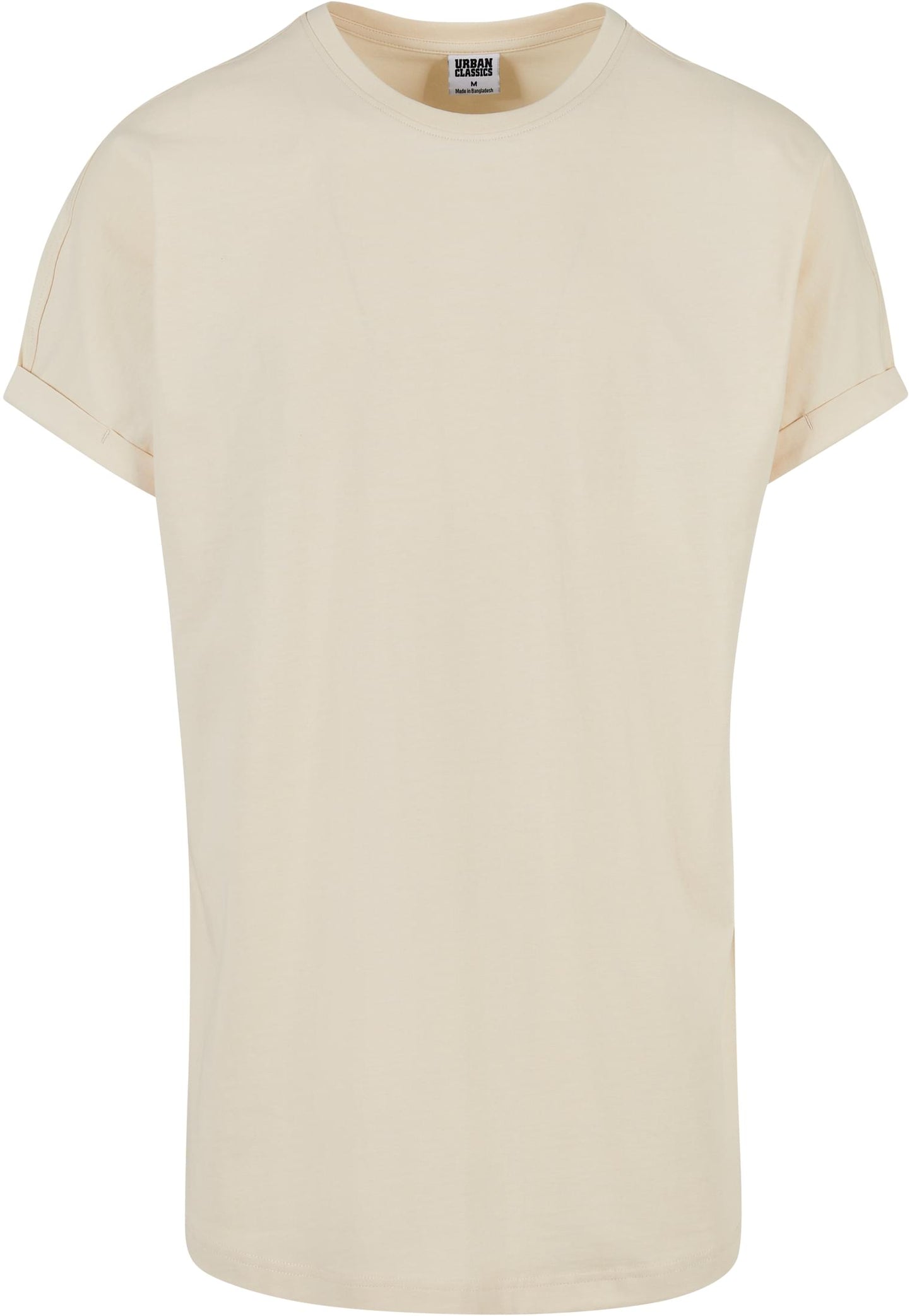 Long Shaped Turnup Tee whitesand