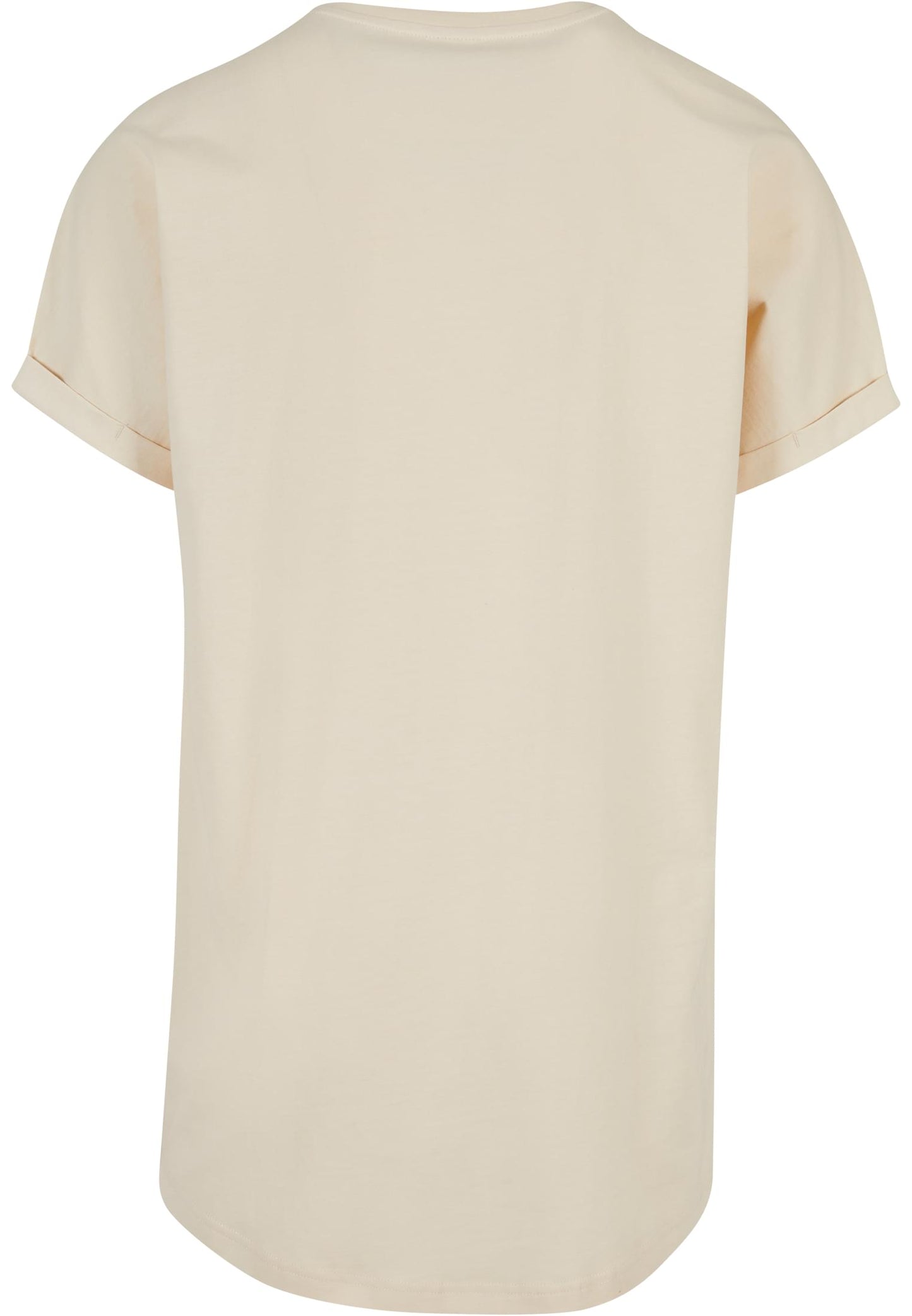Long Shaped Turnup Tee whitesand