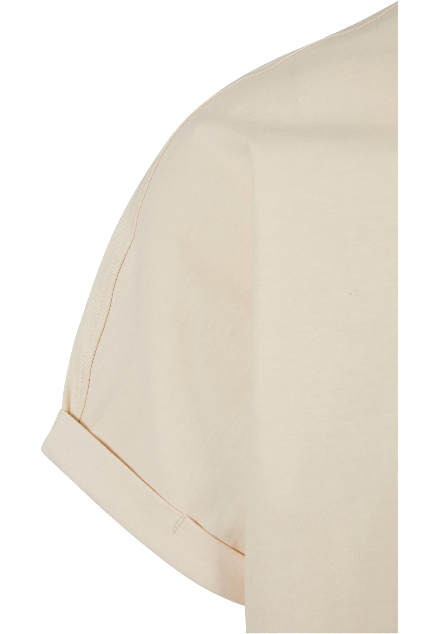 Long Shaped Turnup Tee whitesand