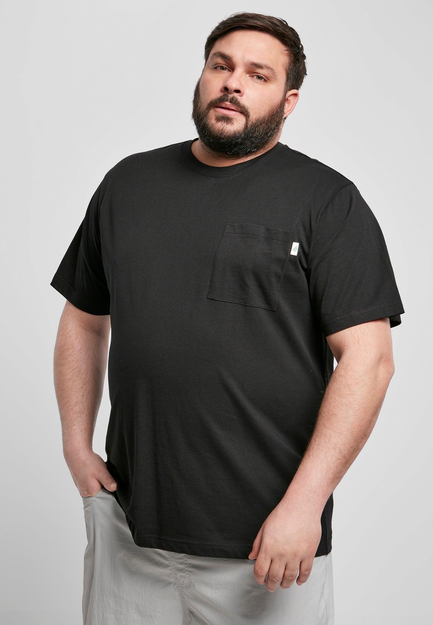 Organic Cotton Basic Pocket Tee black