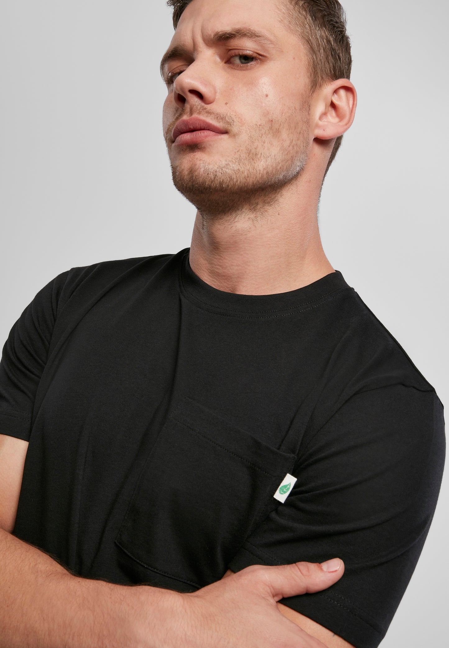Organic Cotton Basic Pocket Tee black
