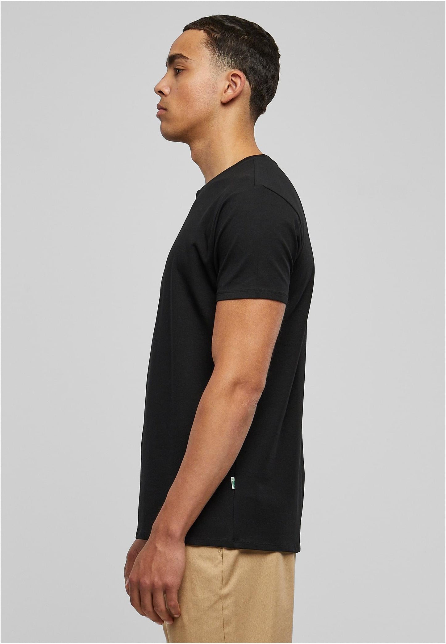 Organic Fitted Strech Tee black
