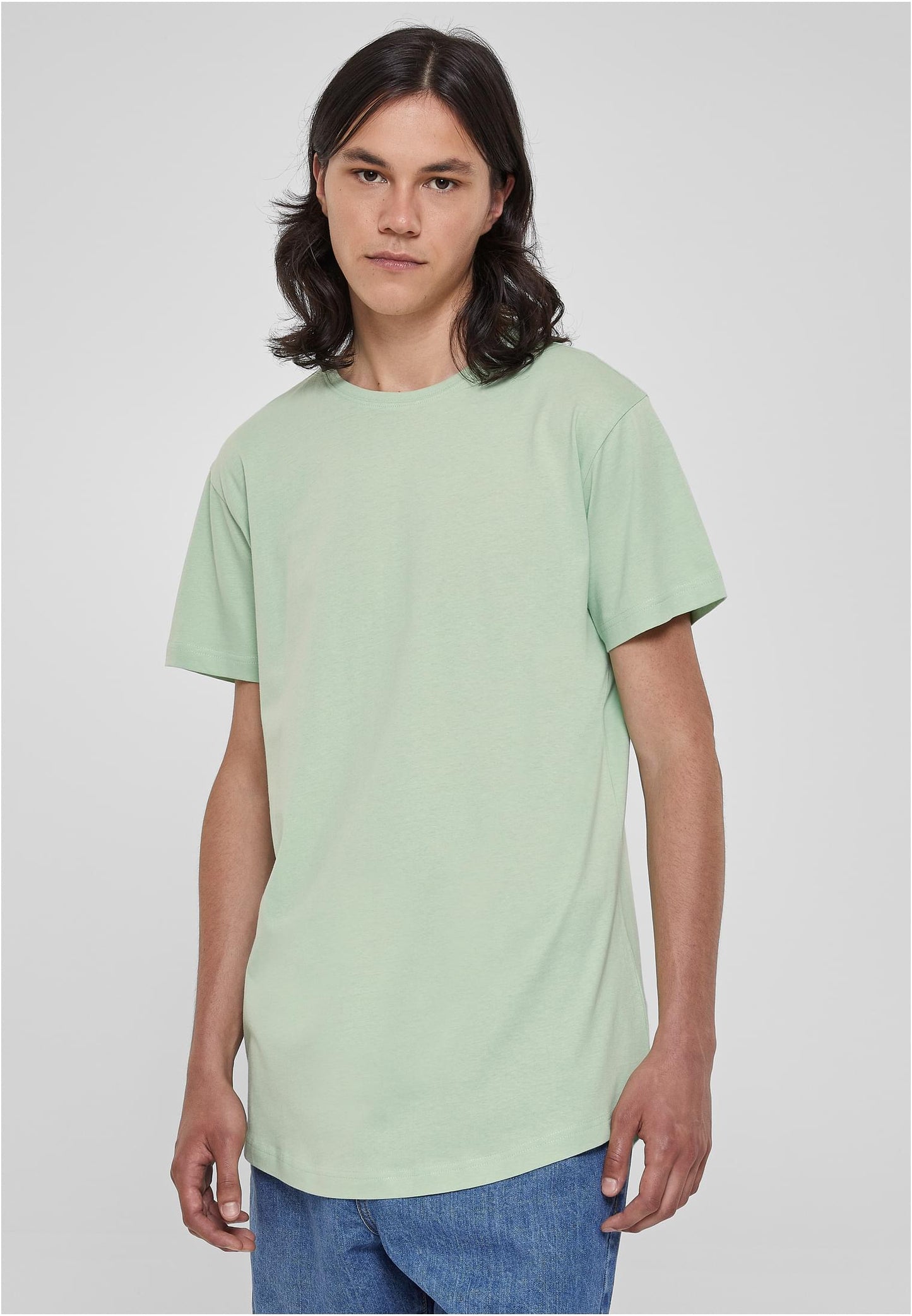 Herren Long T-Shirt Shaped Fit Grün (Vintagegreen)