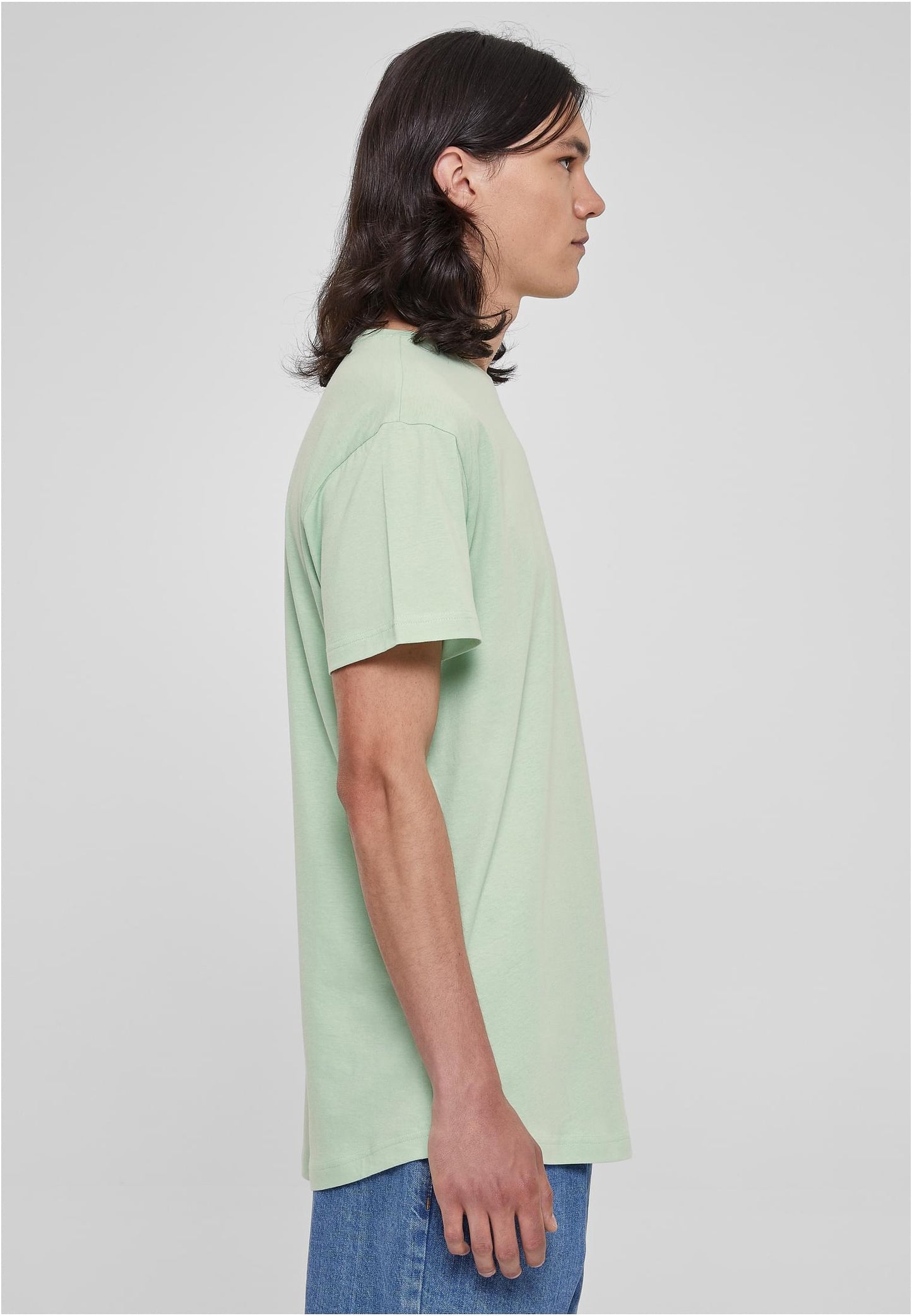 Herren Long T-Shirt Shaped Fit Grün (Vintagegreen)
