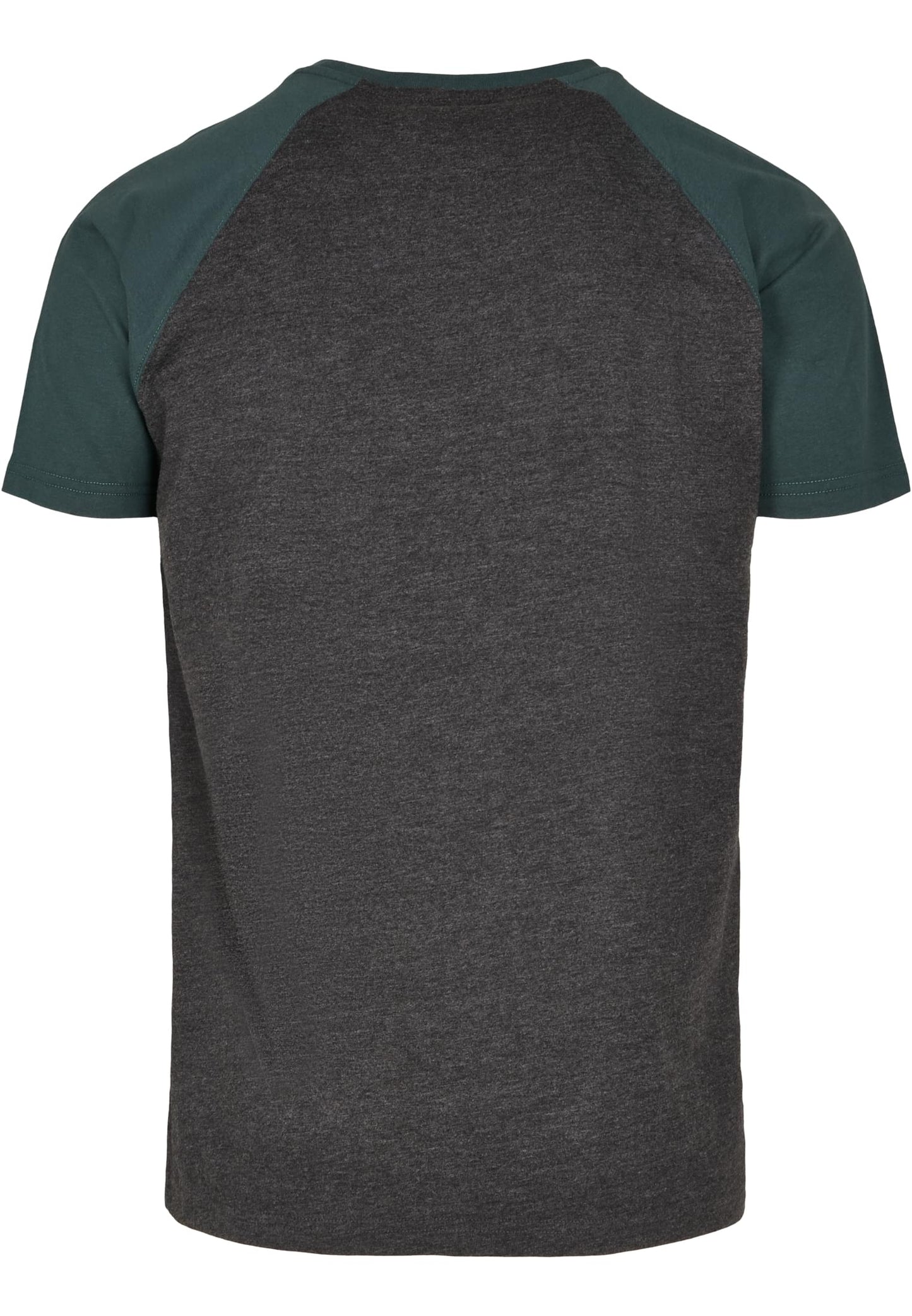 Herren Raglan T-Shirt mit Kontrastärmeln Anthrazit/Flaschengrün