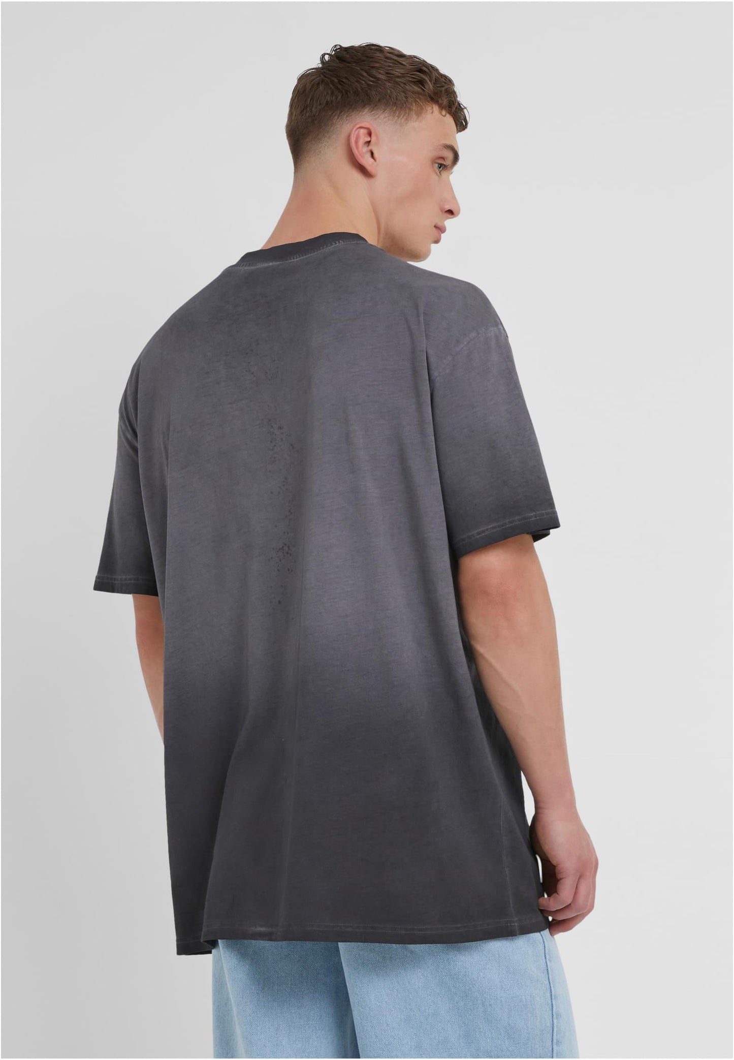 Herren Oversize T-Shirt Sun-Bleached Schwarz