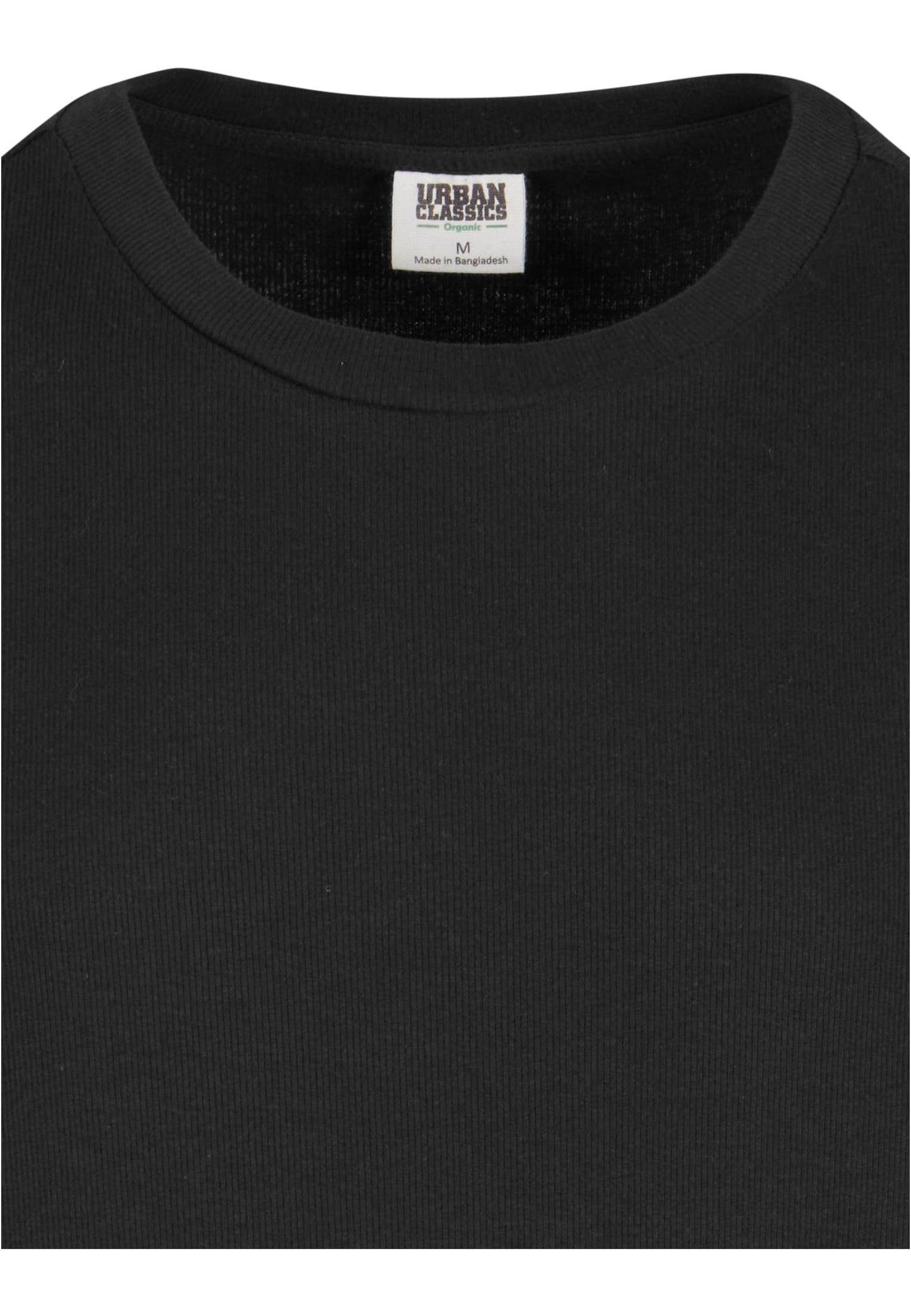 Herren Oversize T-Shirt aus Bio-Baumwolle – Rippstruktur Schwarz