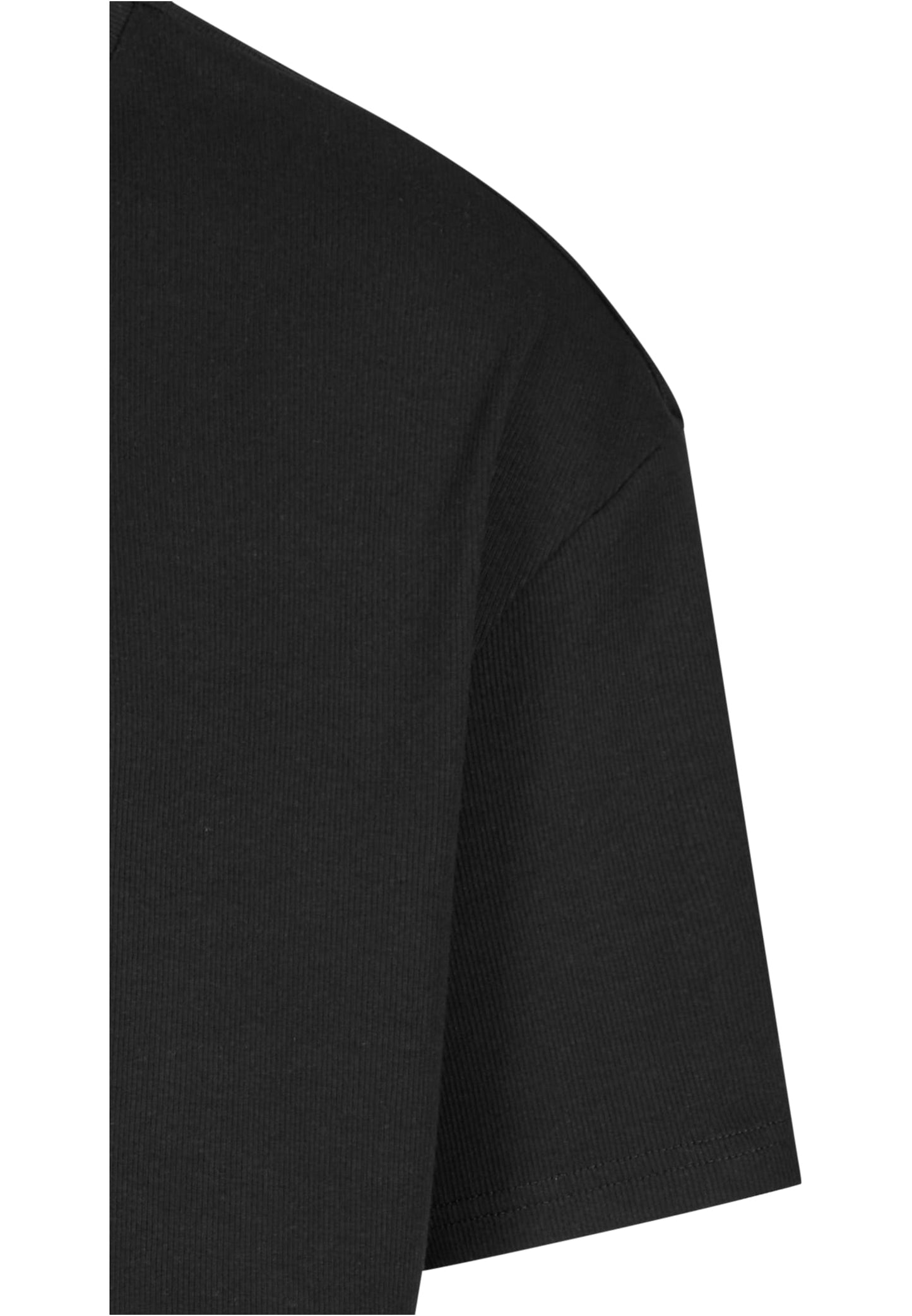 Herren Oversize T-Shirt aus Bio-Baumwolle – Rippstruktur Schwarz