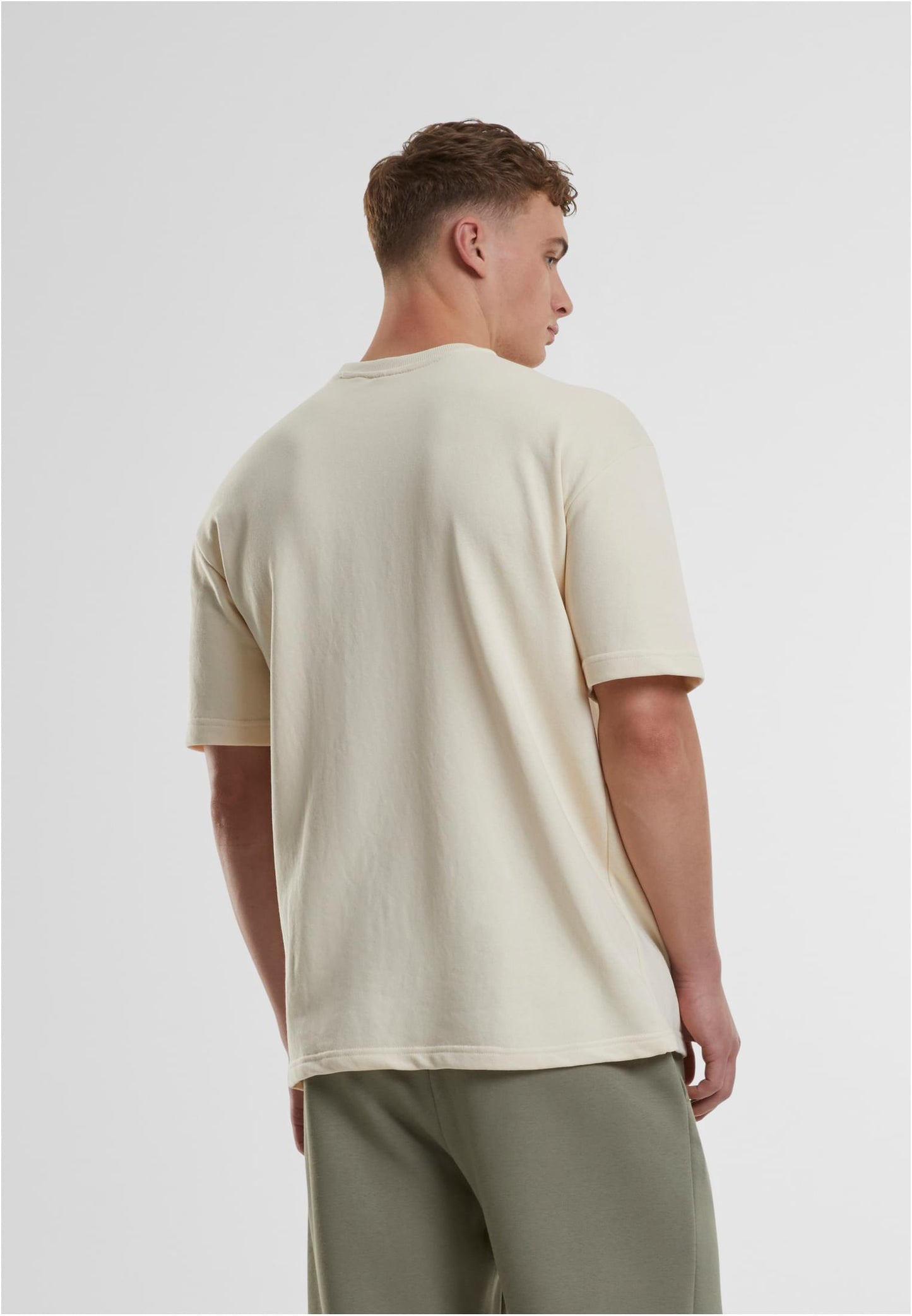 Light Terry T-Shirt Crew whitesand