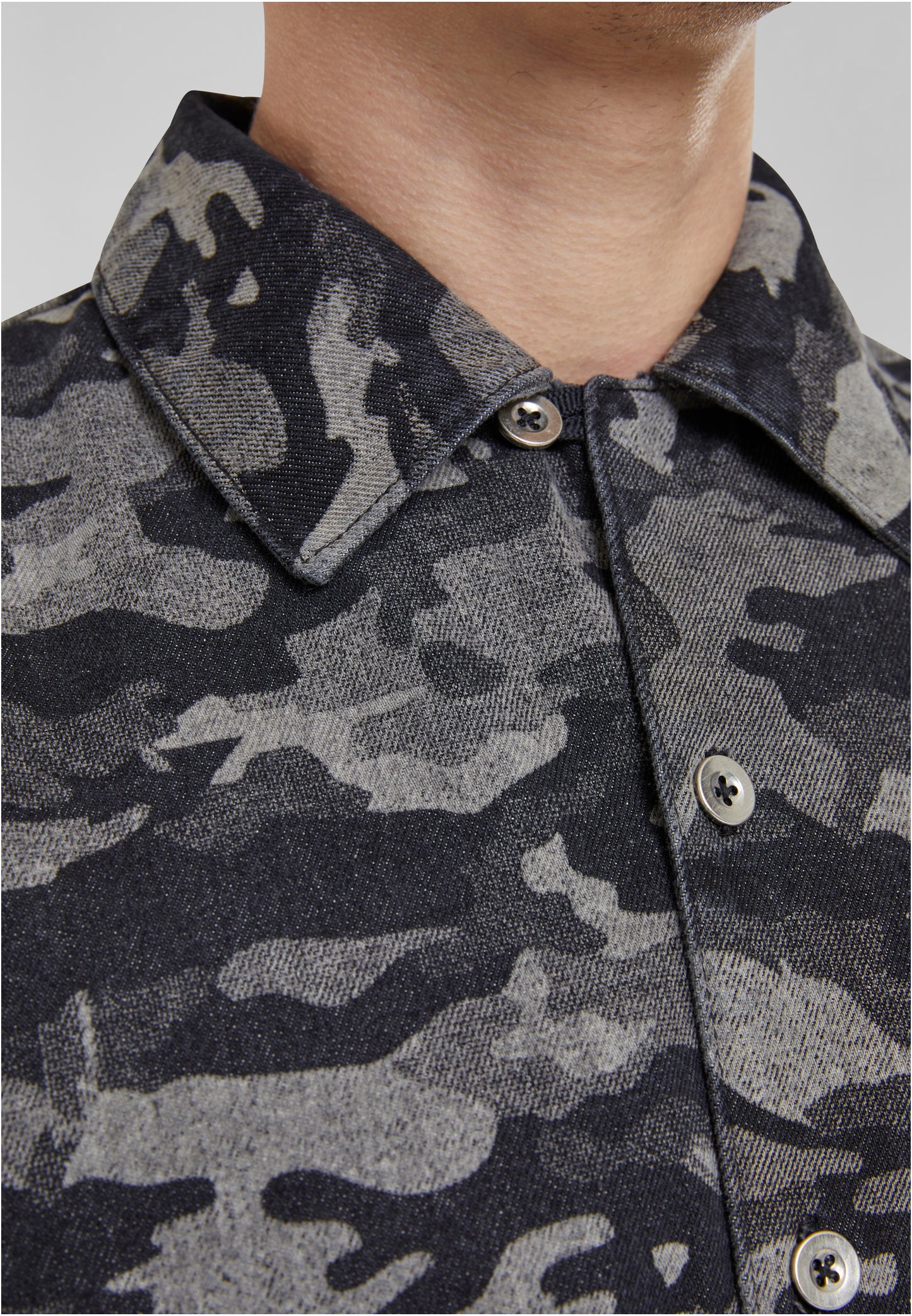 Laser Camo Printed Boxy T-Shirt blacklasercamo