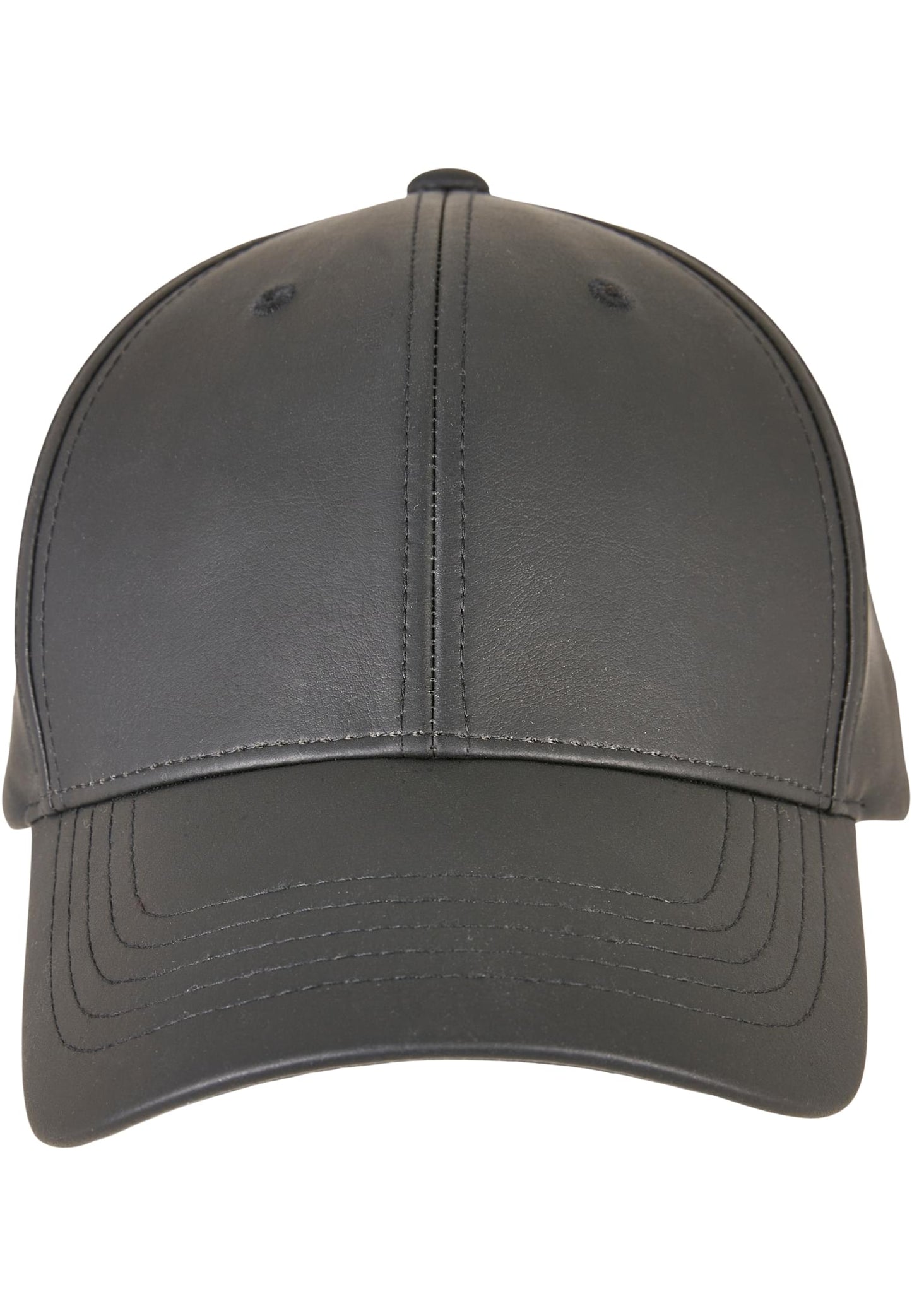Synthetic Leather Alpha Shape Dad Cap