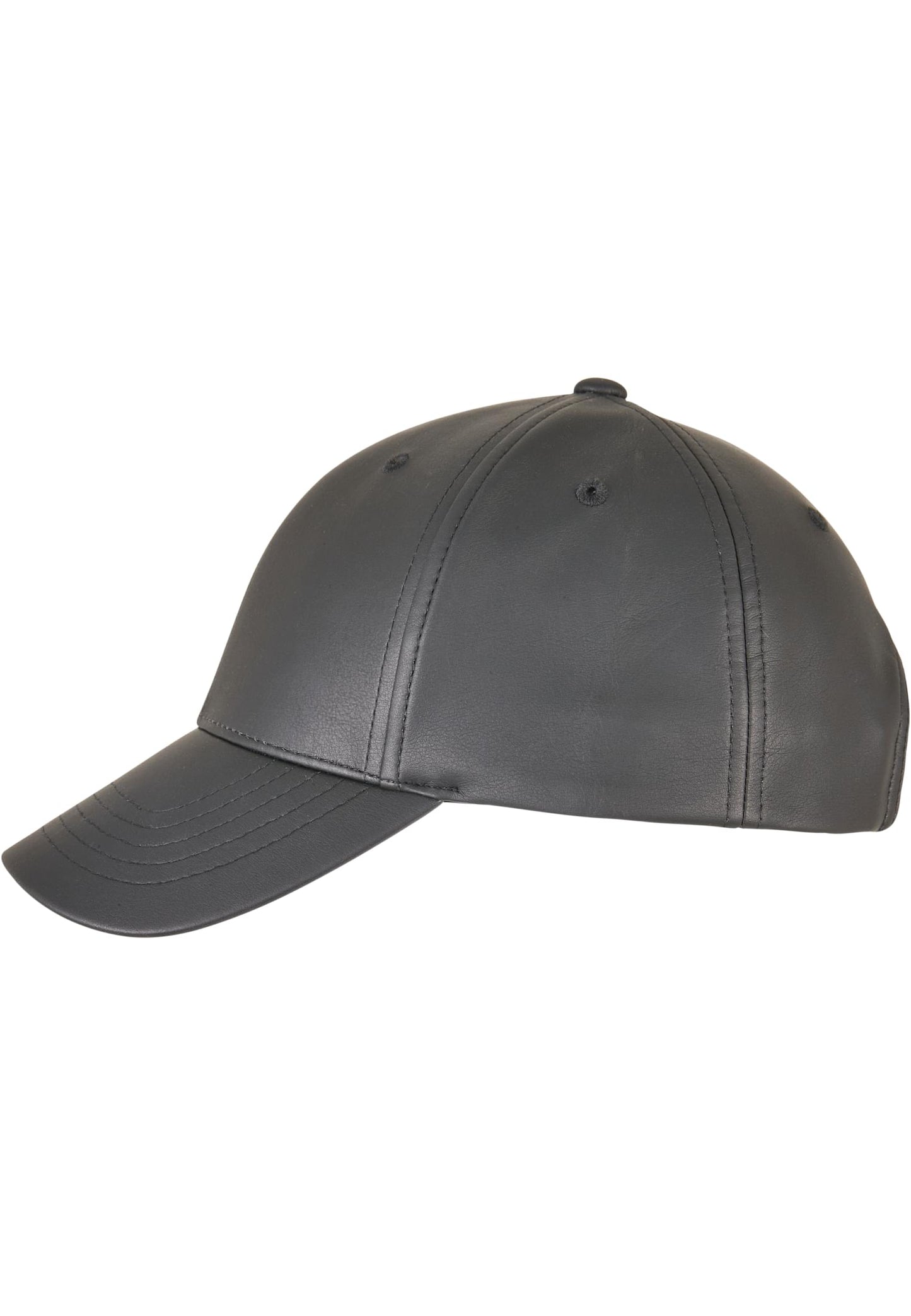 Synthetic Leather Alpha Shape Dad Cap