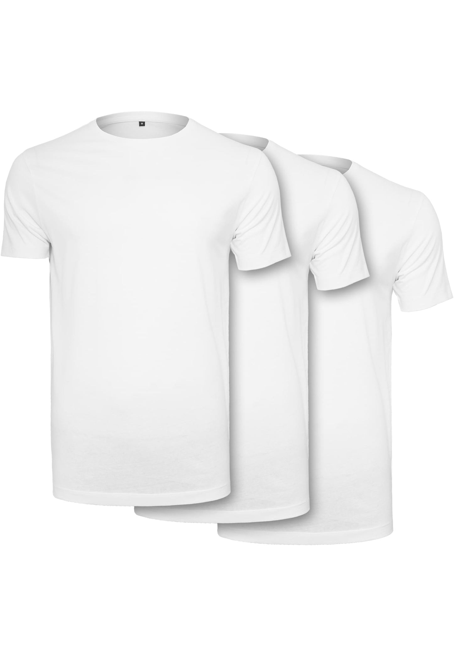 Light T-Shirt Round Neck 3-Pack white+white+white