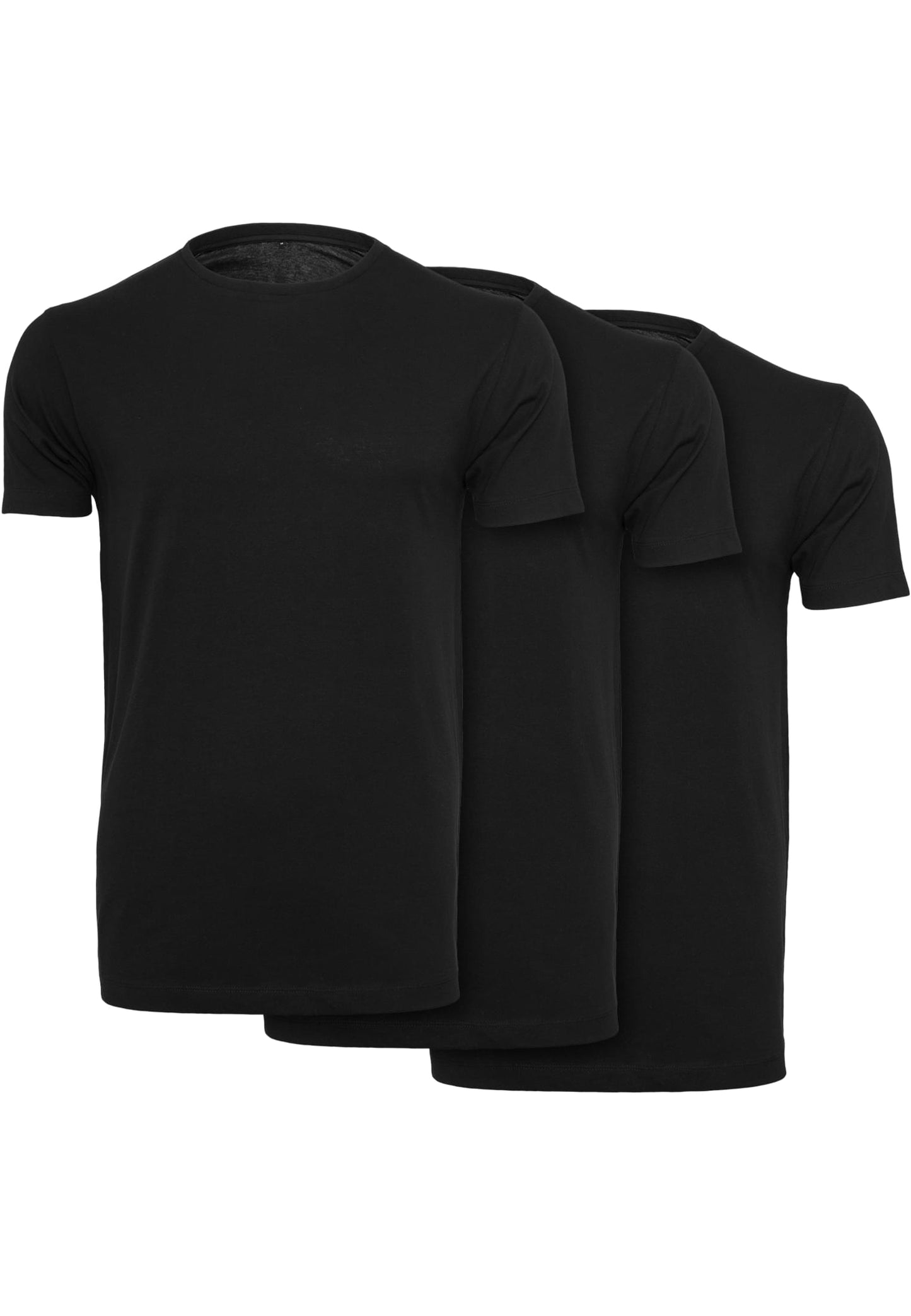 Light T-Shirt Round Neck 3-Pack white+white+white