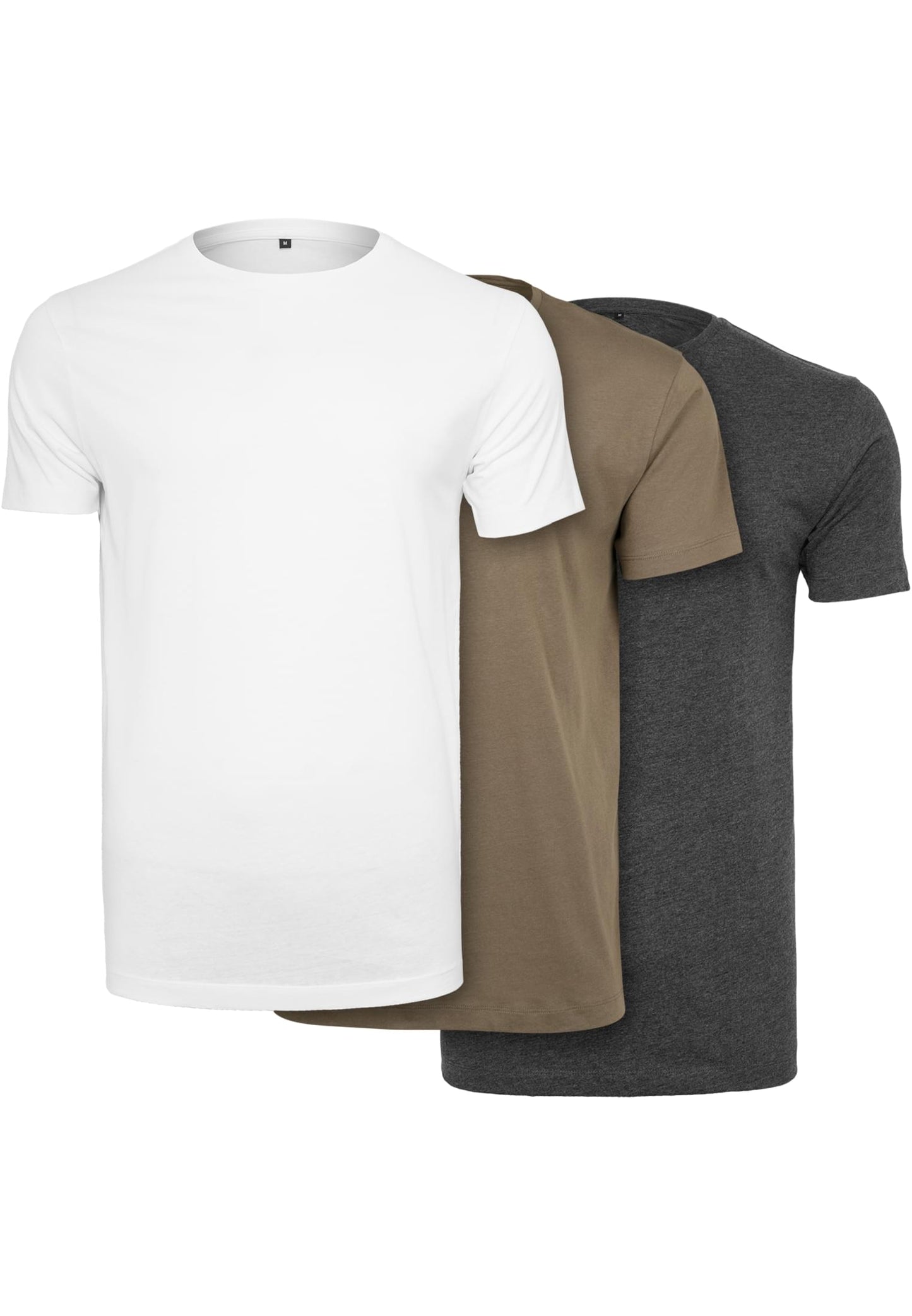 Light T-Shirt Round Neck 3-Pack white+white+white