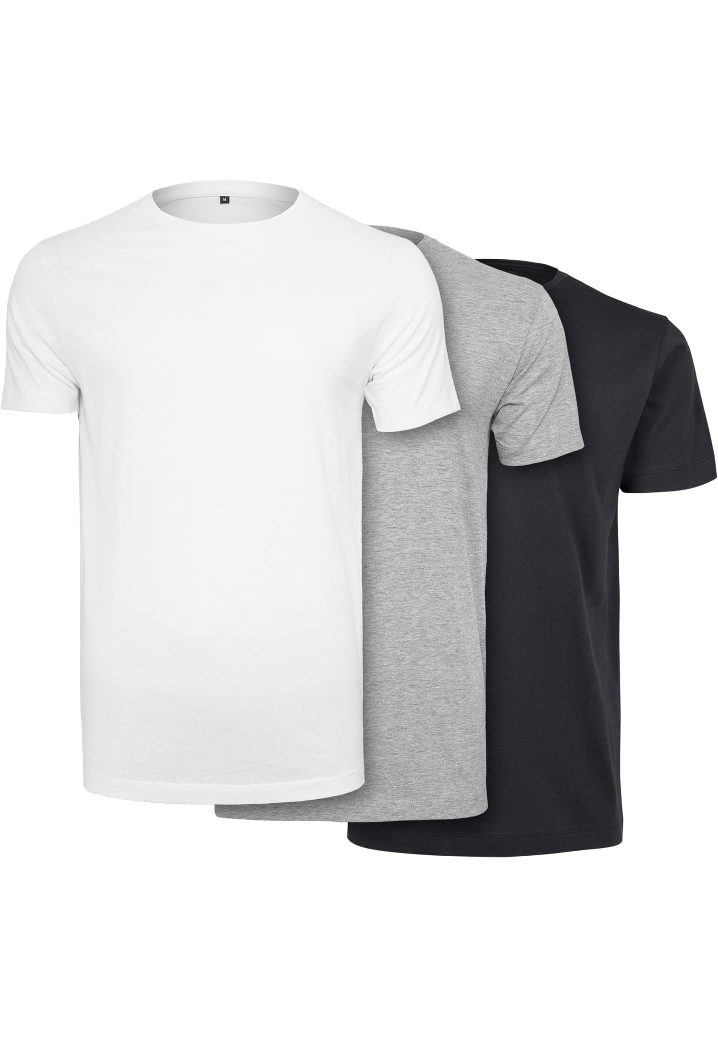 Light T-Shirt Round Neck 3-Pack white+white+white