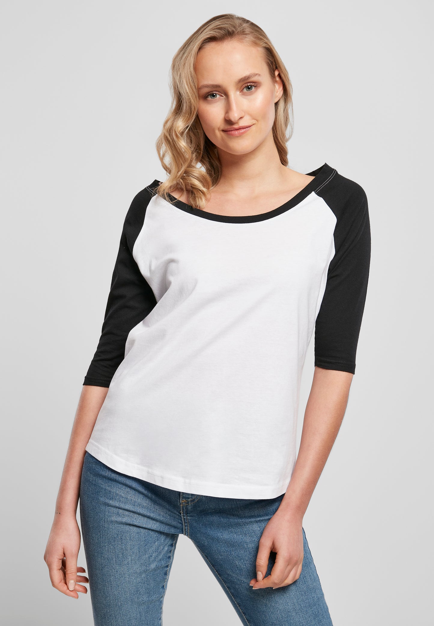 Ladies 3/4 Contrast Raglan Tee