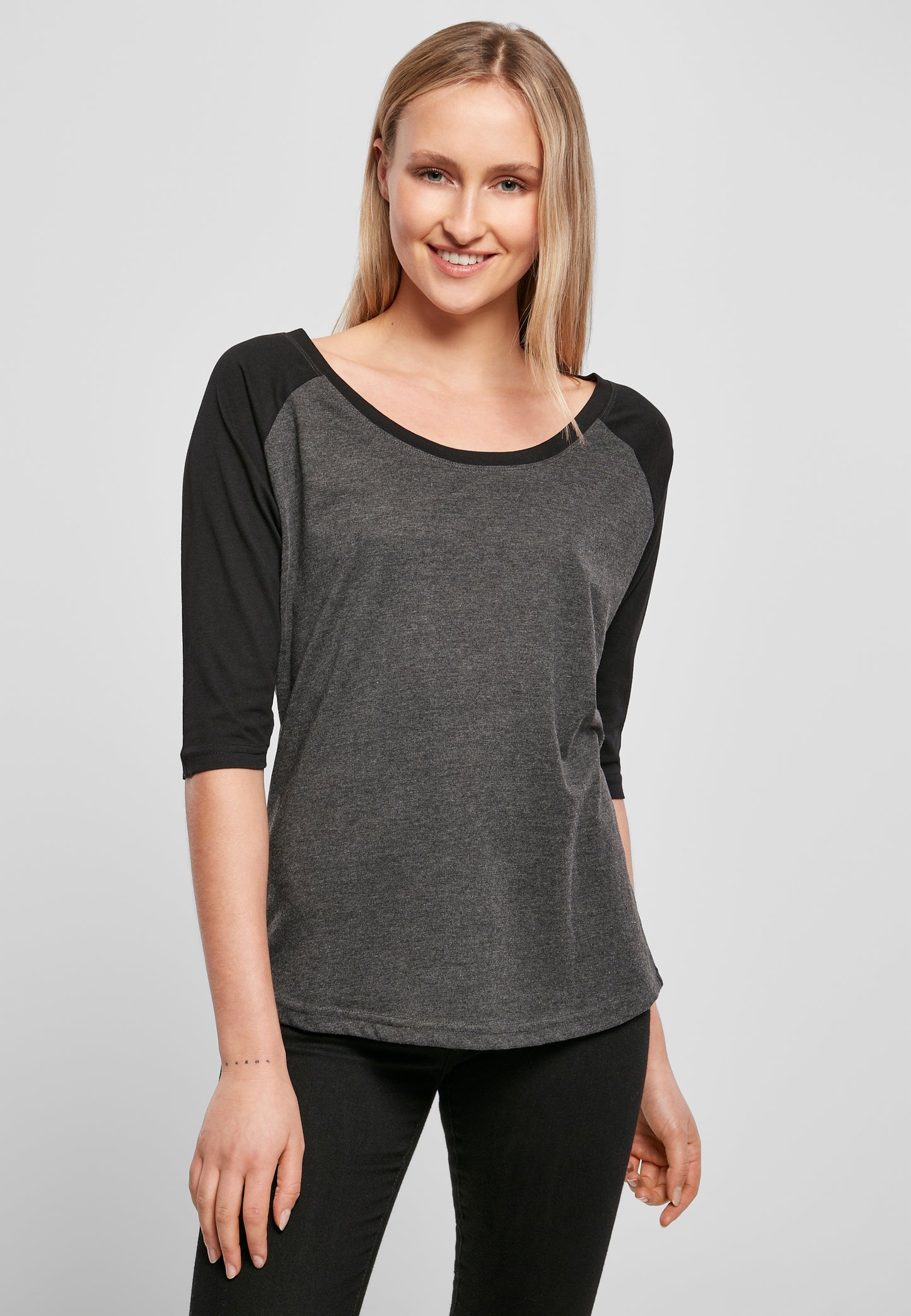 Ladies 3/4 Contrast Raglan Tee