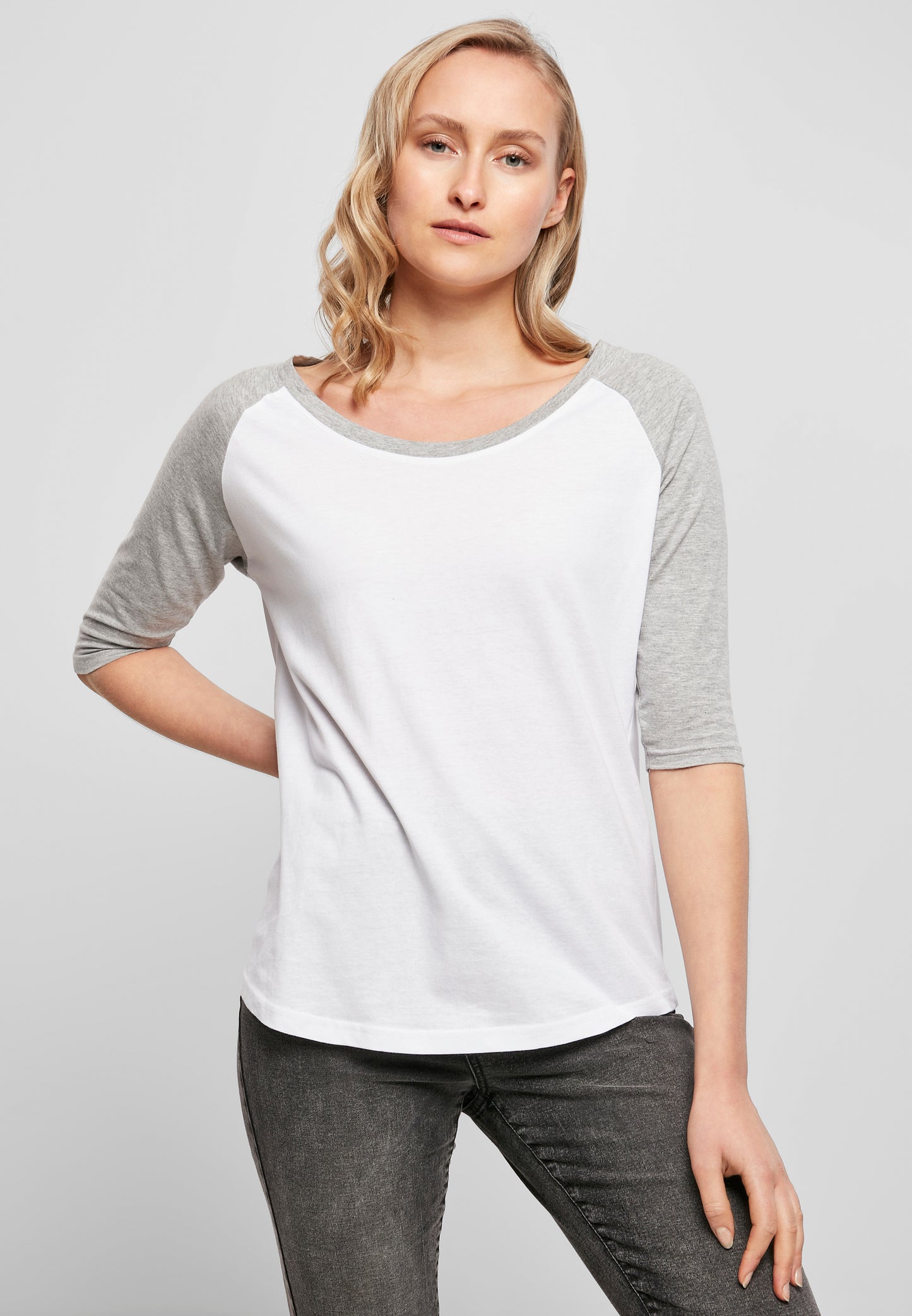 Ladies 3/4 Contrast Raglan Tee