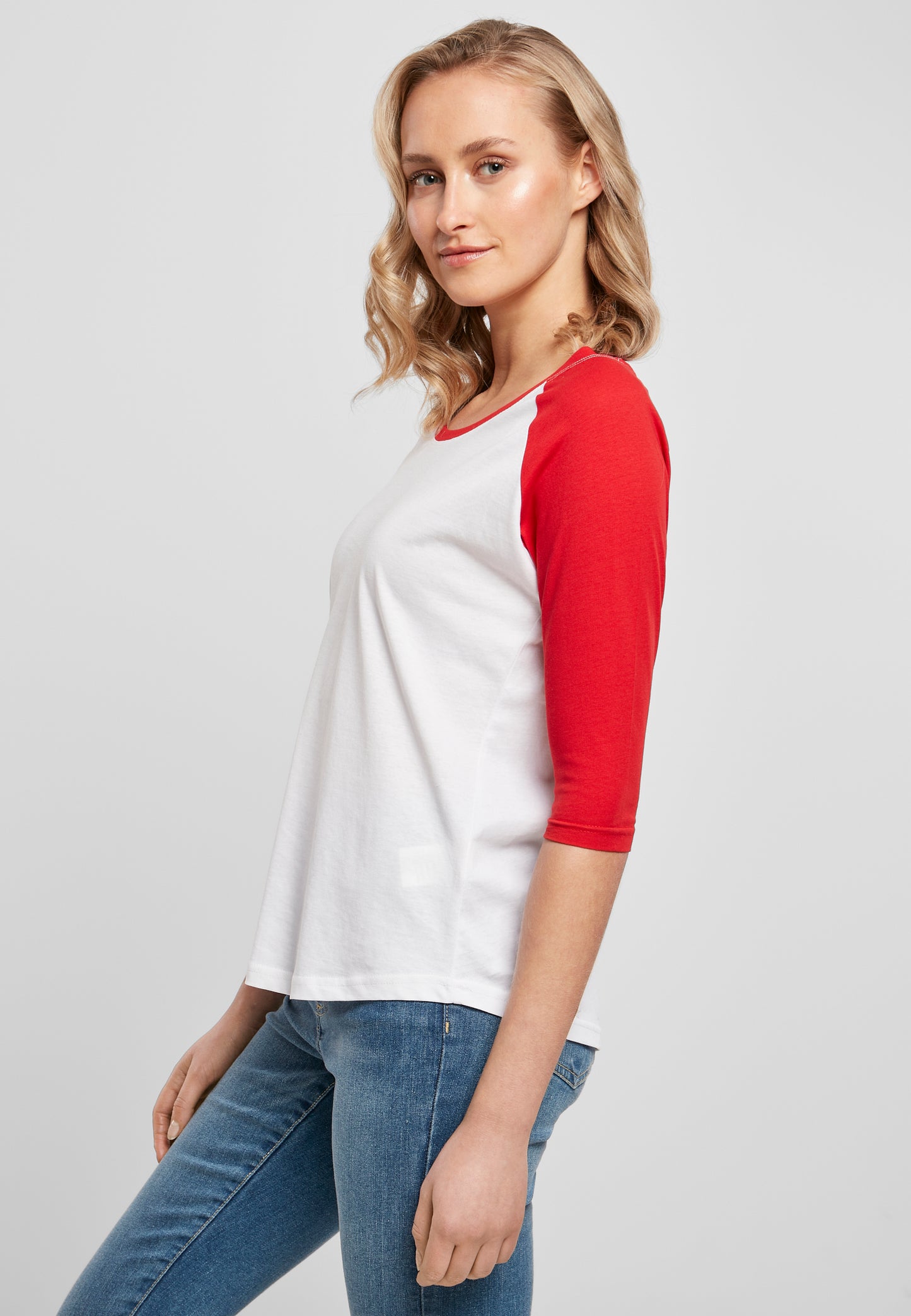 Ladies 3/4 Contrast Raglan Tee