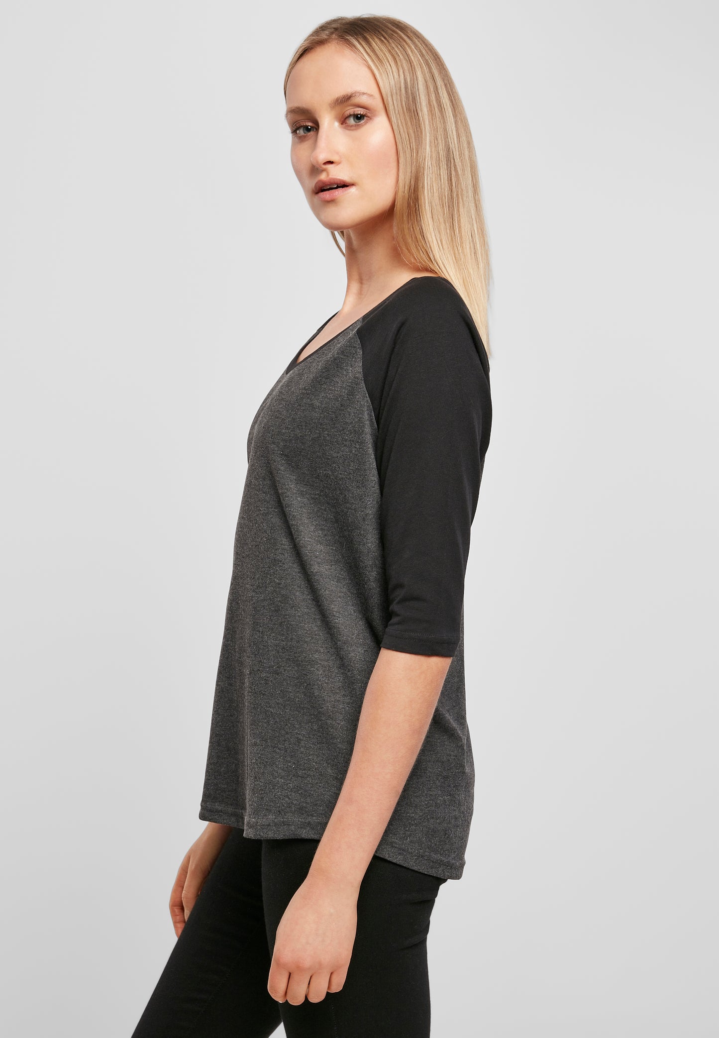 Ladies 3/4 Contrast Raglan Tee