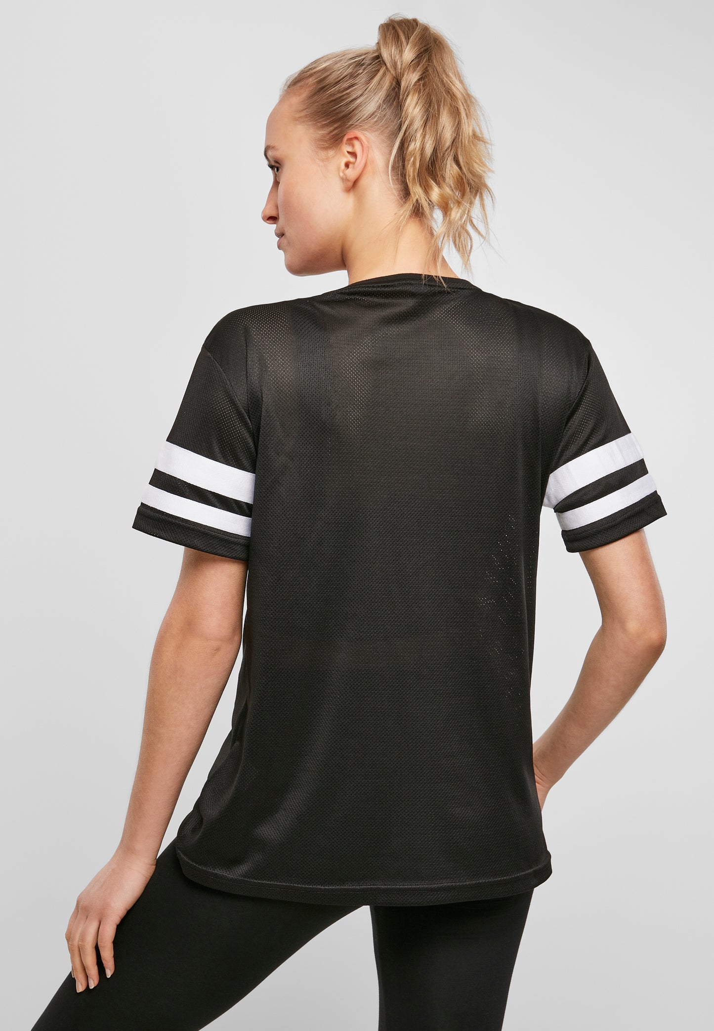 Ladies Mesh Stripe Tee