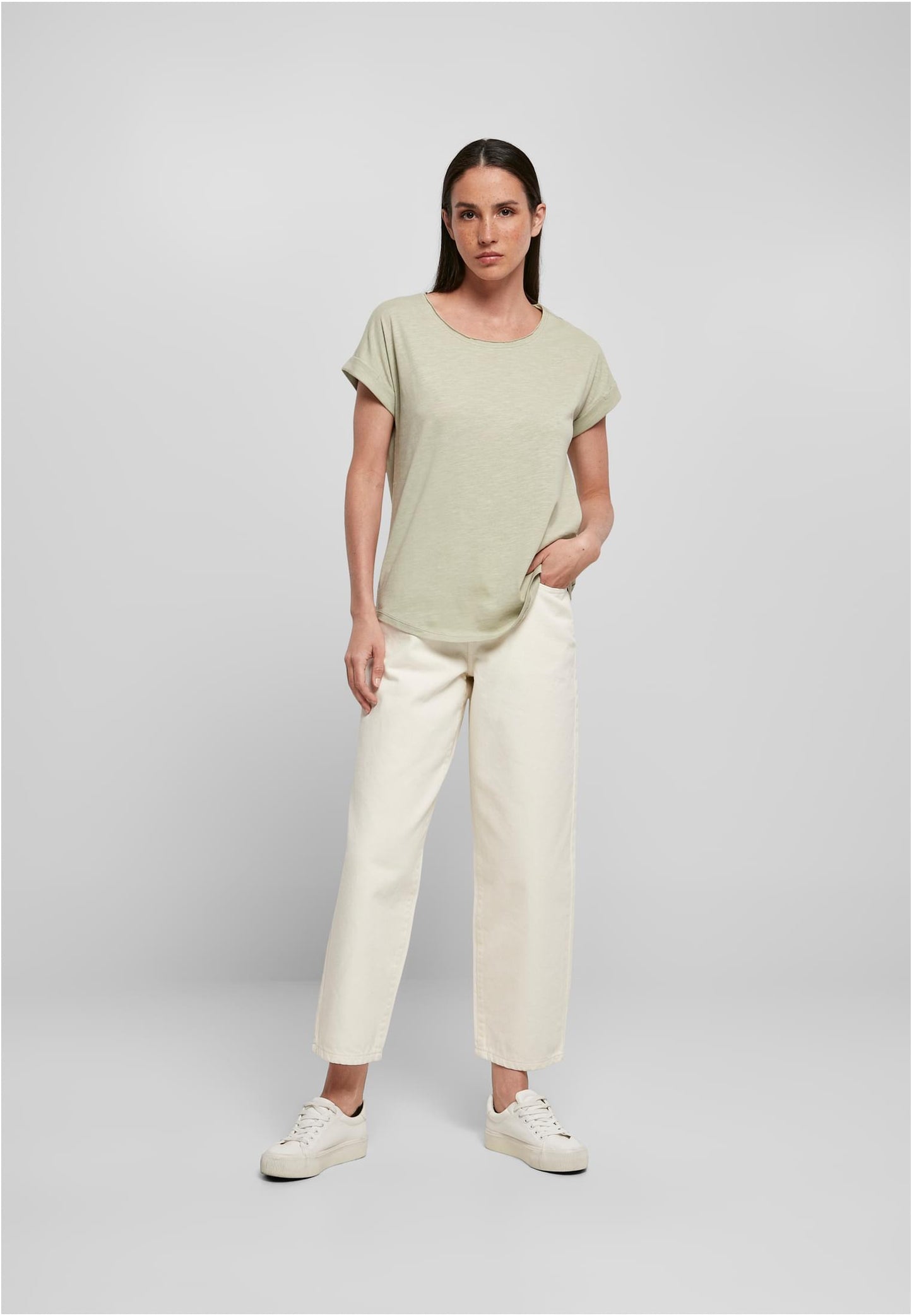 Ladies Long Slub Tee