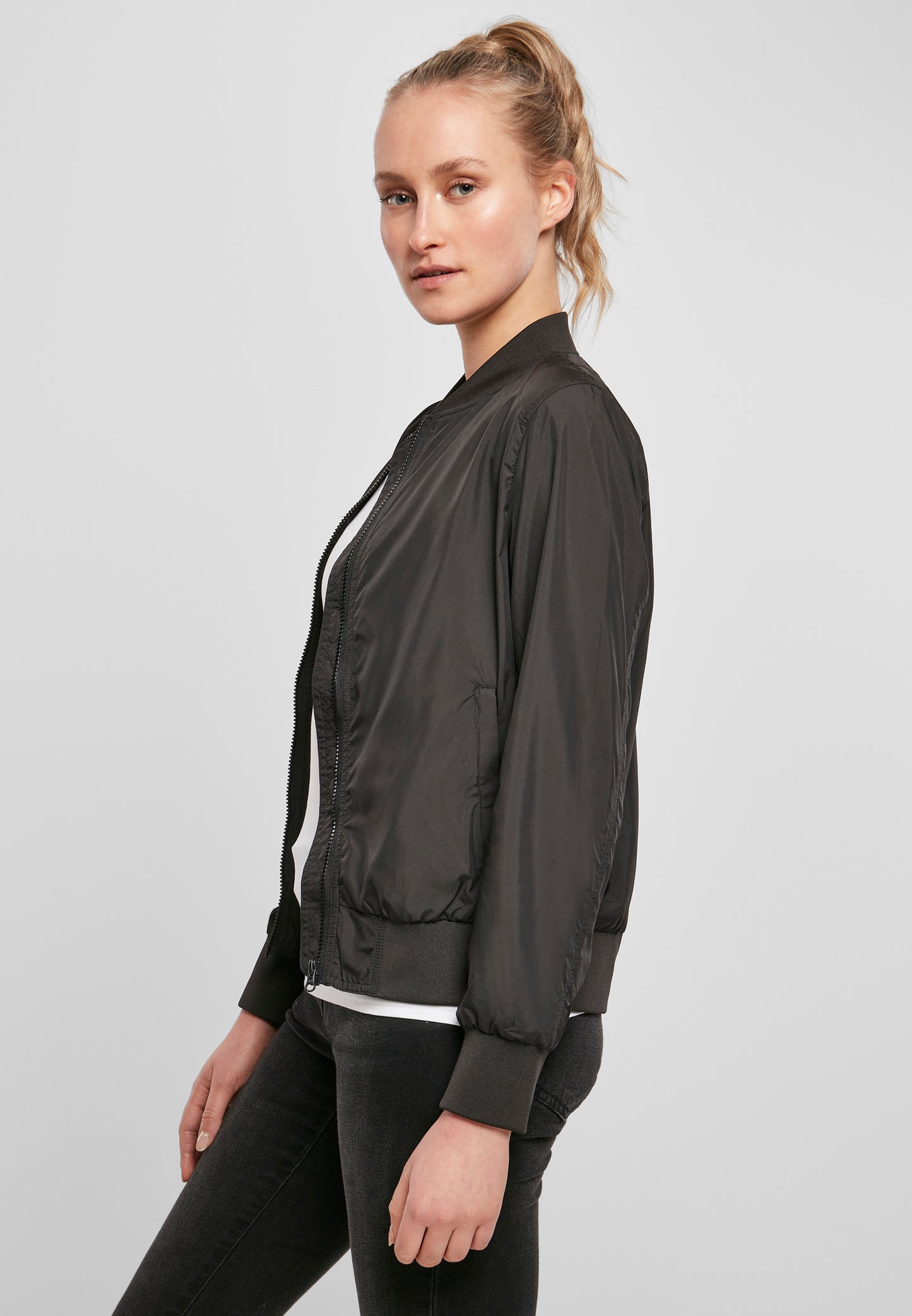 Ladies Nylon Bomber Jacket
