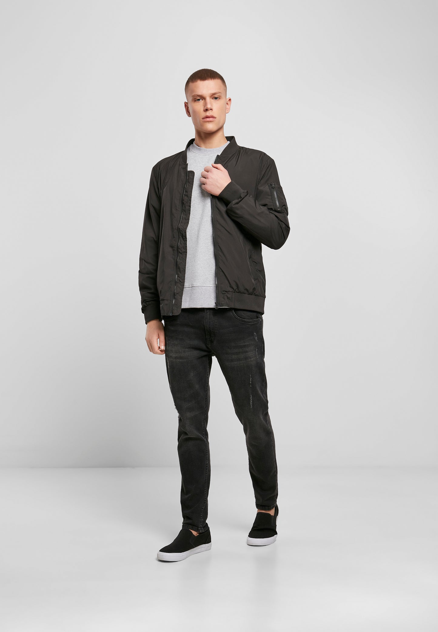 Nylon Bomber Jacket
