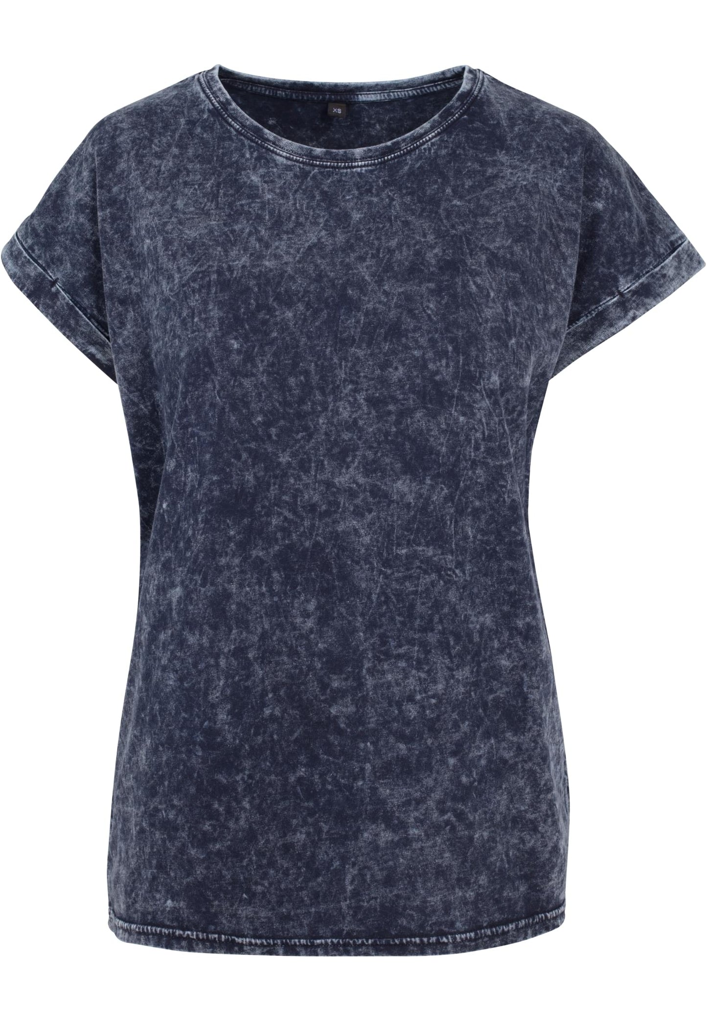 Ladies Acid Washed Extended Shoulder Tee