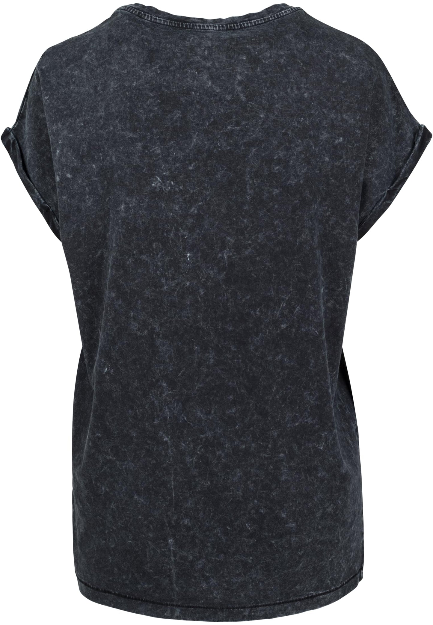 Ladies Acid Washed Extended Shoulder Tee