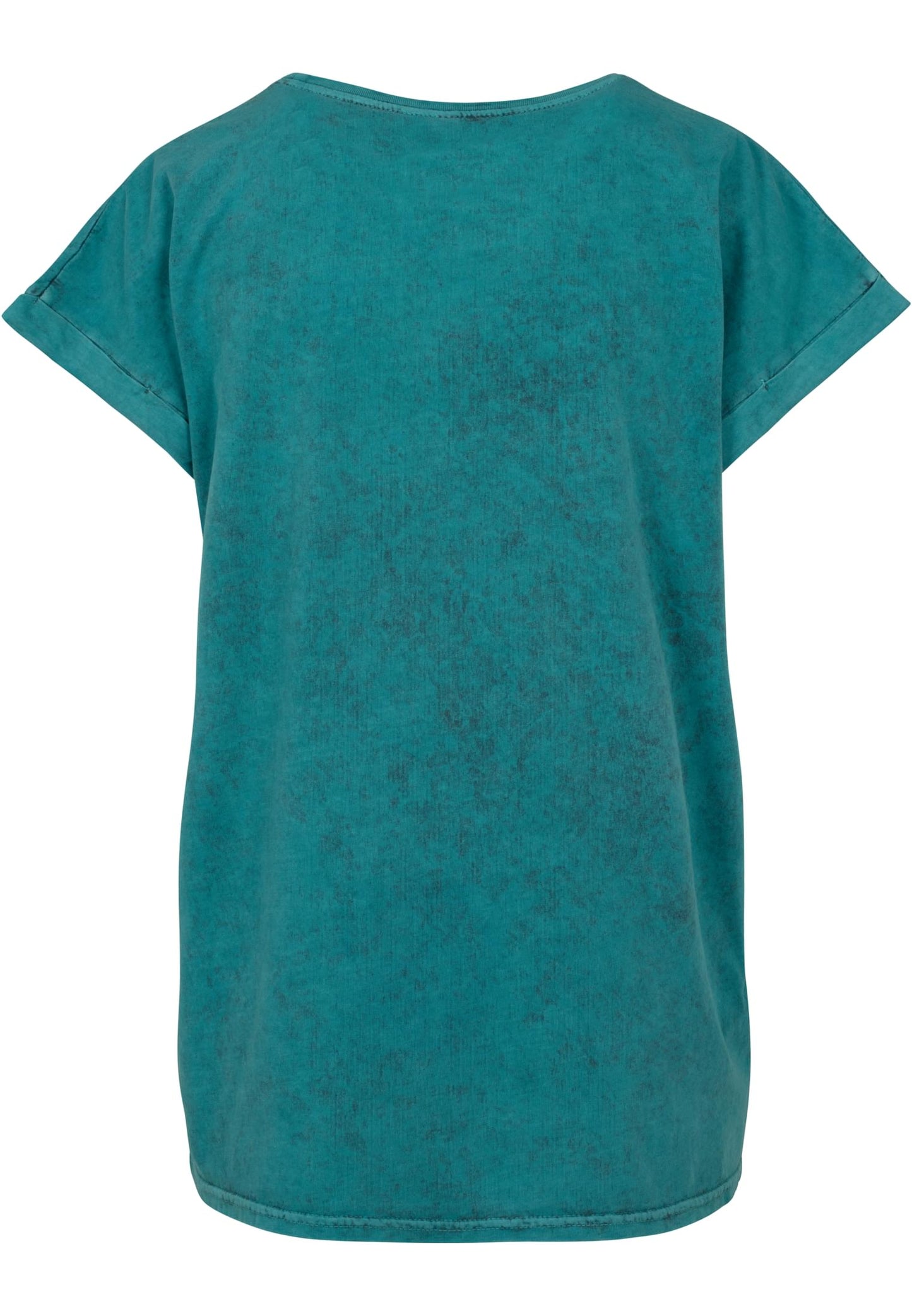 Ladies Acid Washed Extended Shoulder Tee