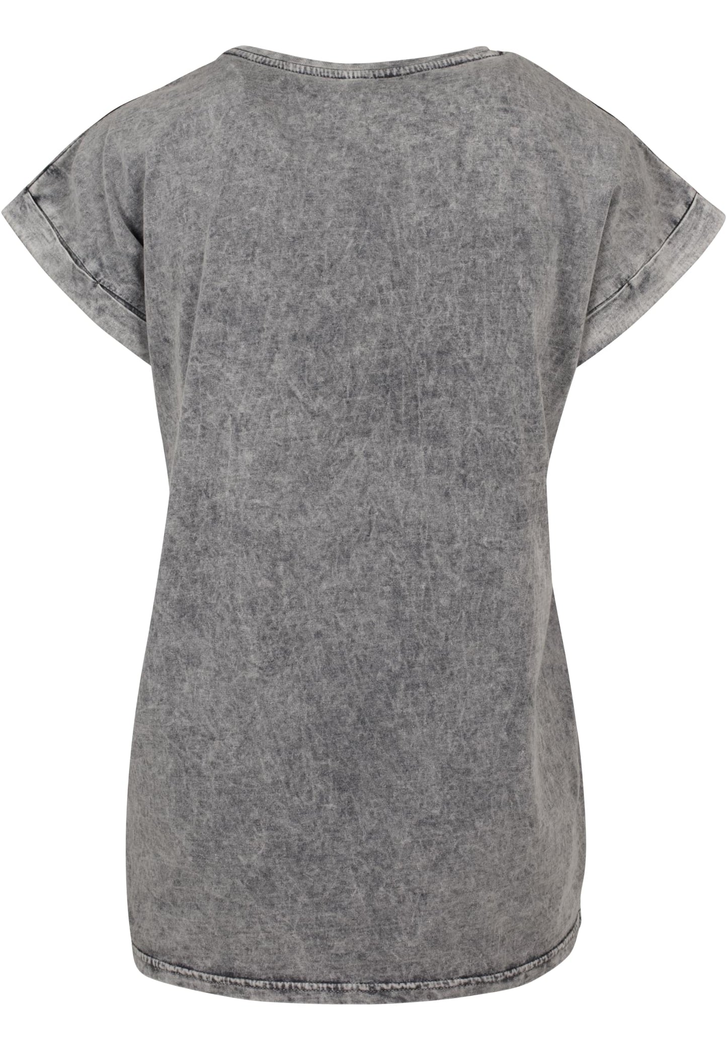 Ladies Acid Washed Extended Shoulder Tee