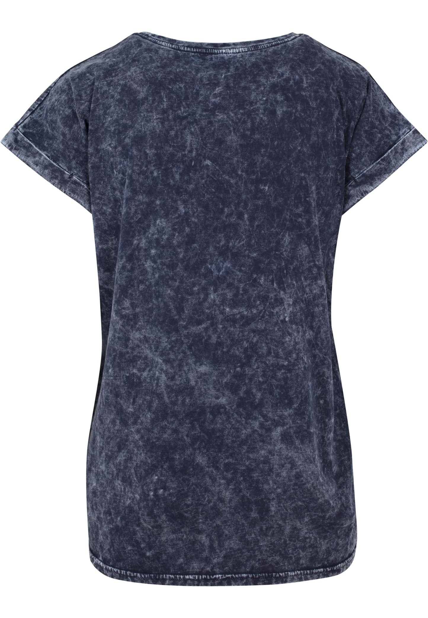 Ladies Acid Washed Extended Shoulder Tee