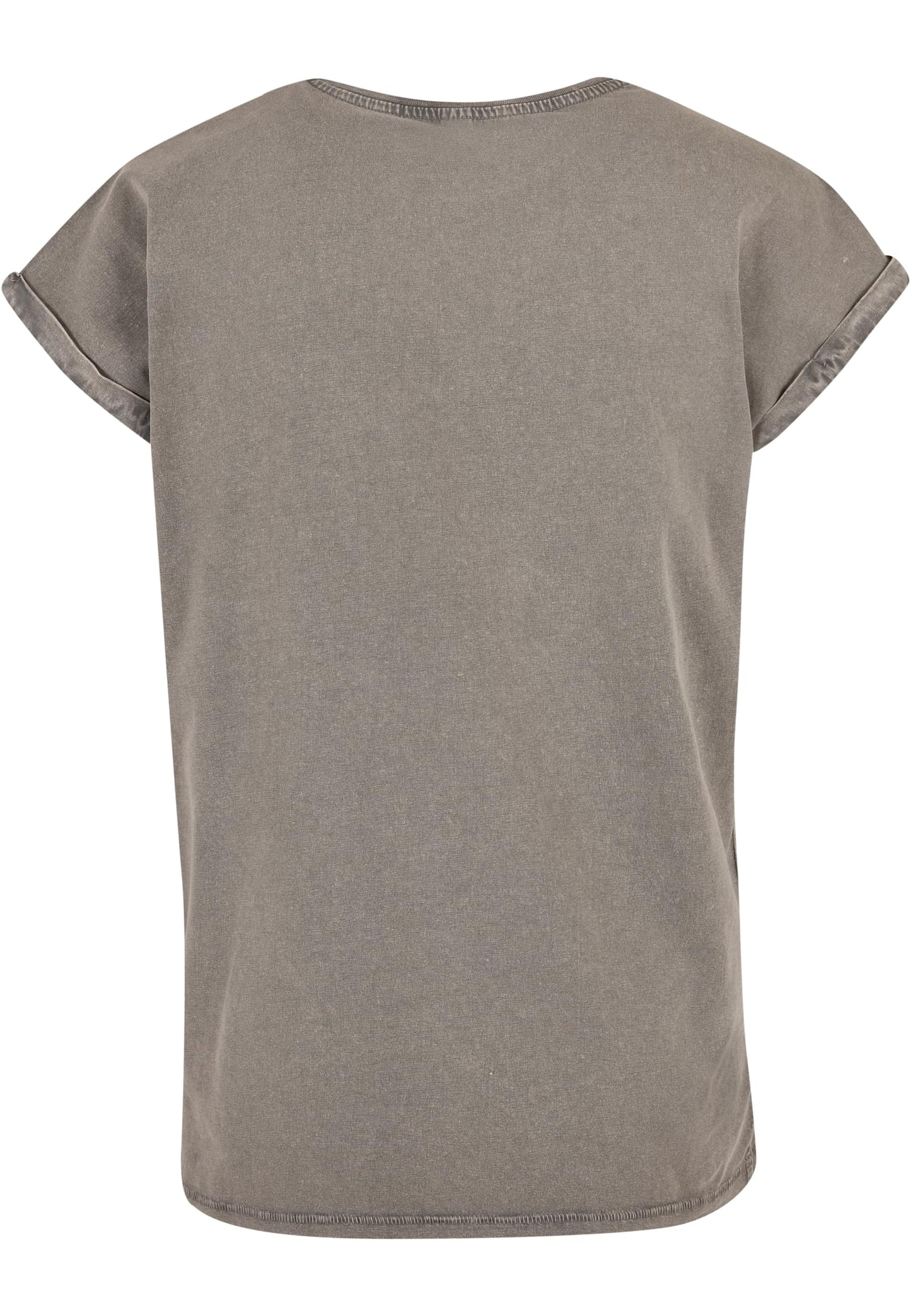 Ladies Acid Washed Extended Shoulder Tee