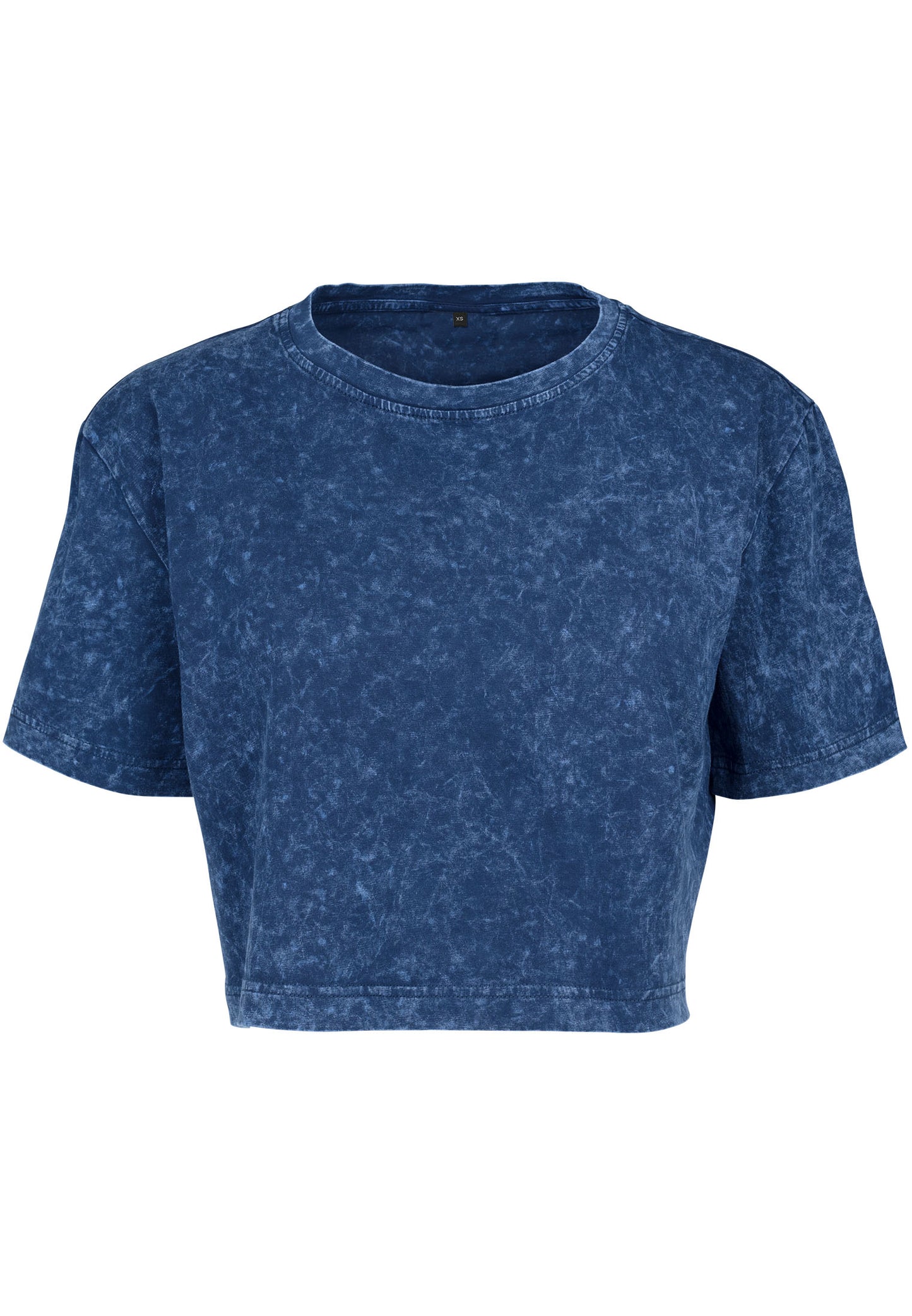 Ladies Acid Washed Cropped Tee