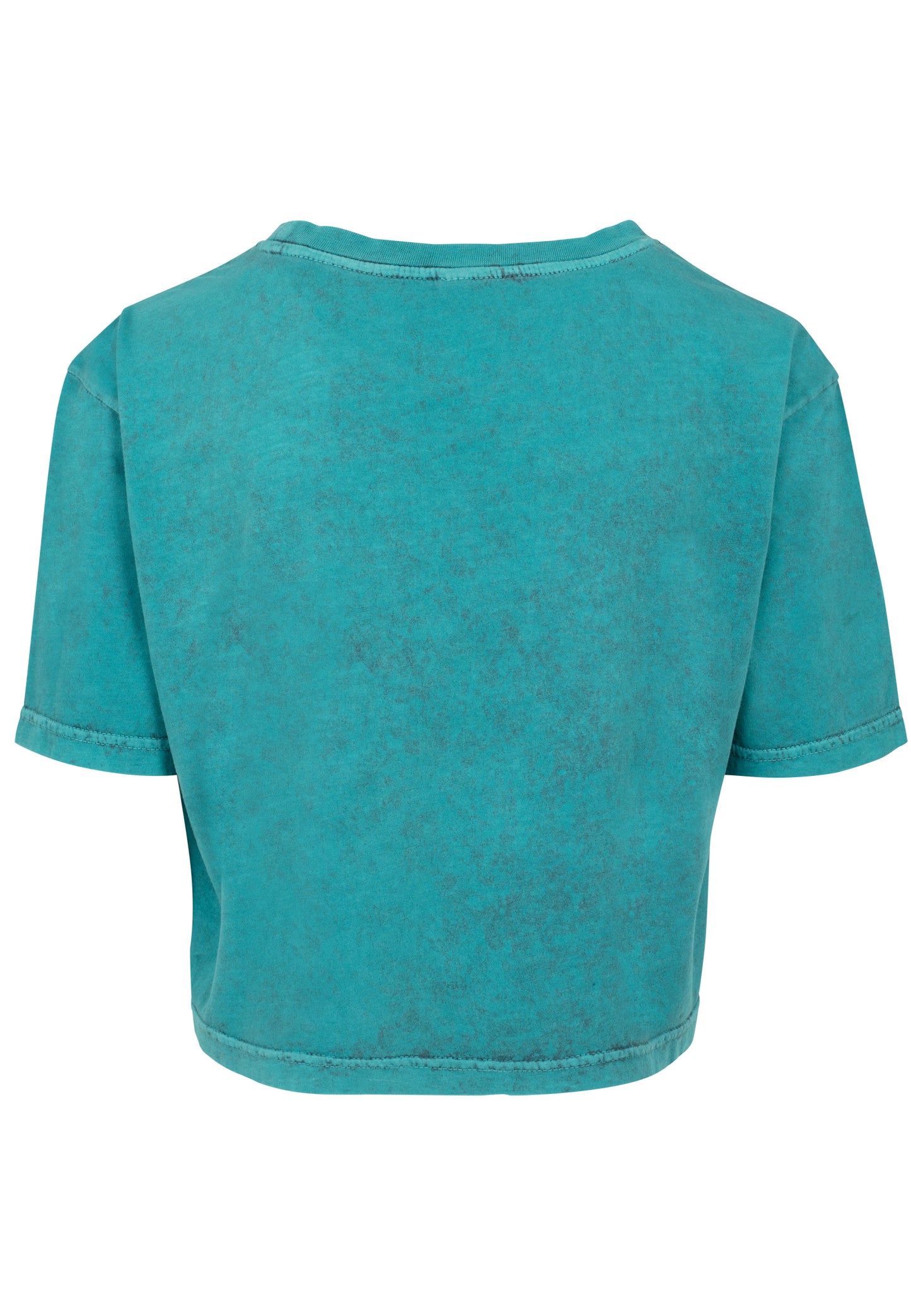 Ladies Acid Washed Cropped Tee