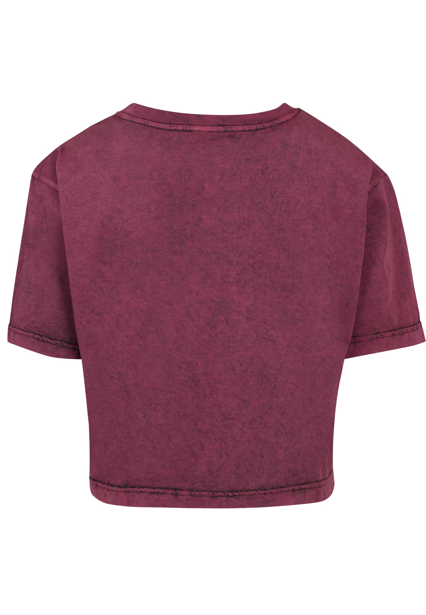 Ladies Acid Washed Cropped Tee